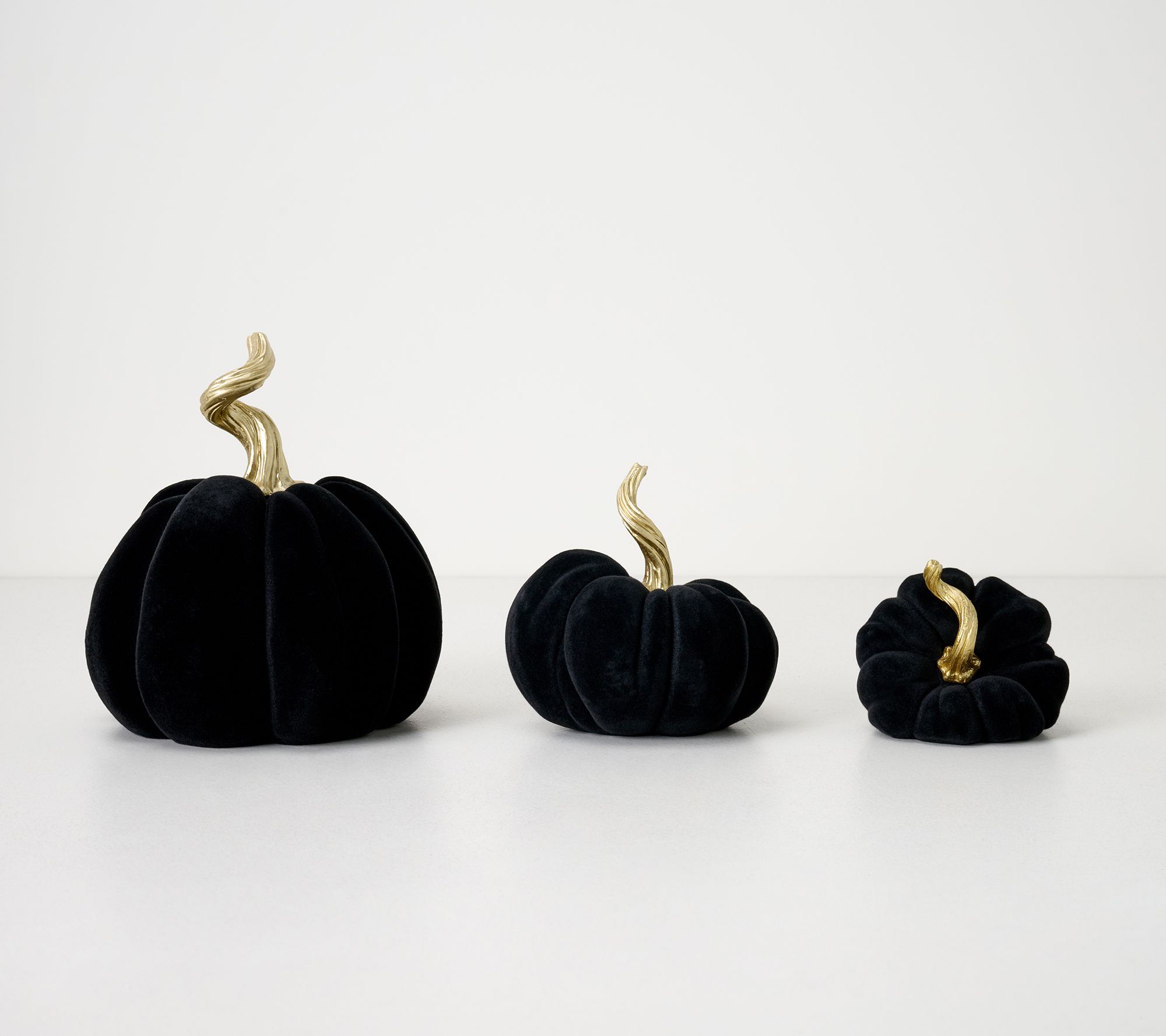 Set of 3 Suede Touch Pumpkins by Valerie