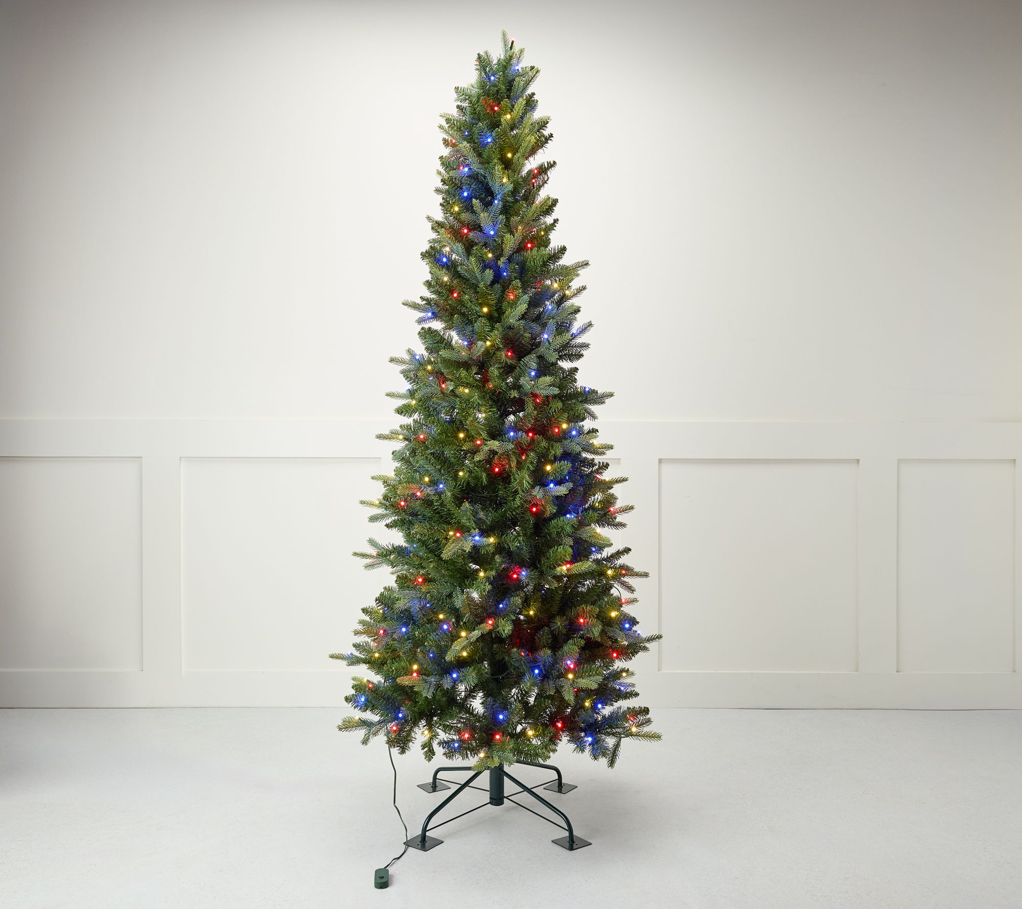 Bethlehem Lights 7' 7' Color Prism Indoor/Outdoor Slim Tree