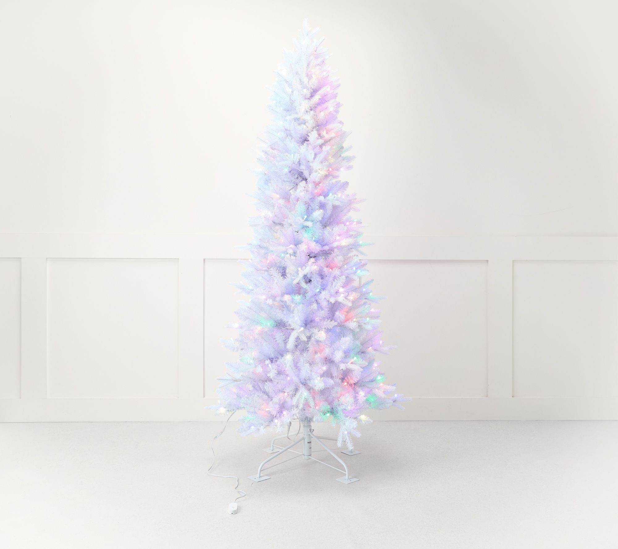 Bethlehem Lights 7' 7' Color Prism Indoor/Outdoor Slim Tree