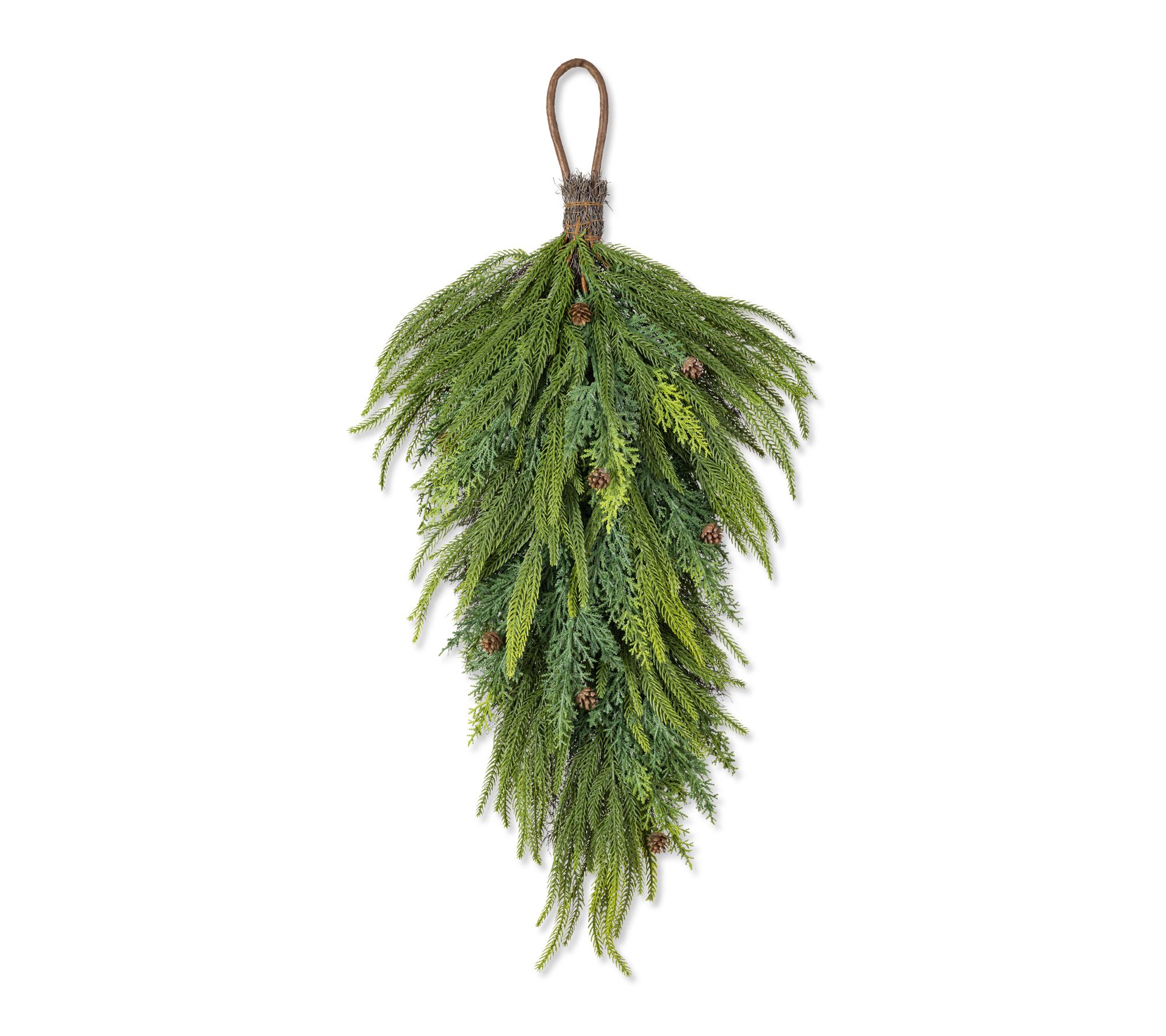 Glitzhome 31.5"H Christmas Greenery Mixed PE Dripping