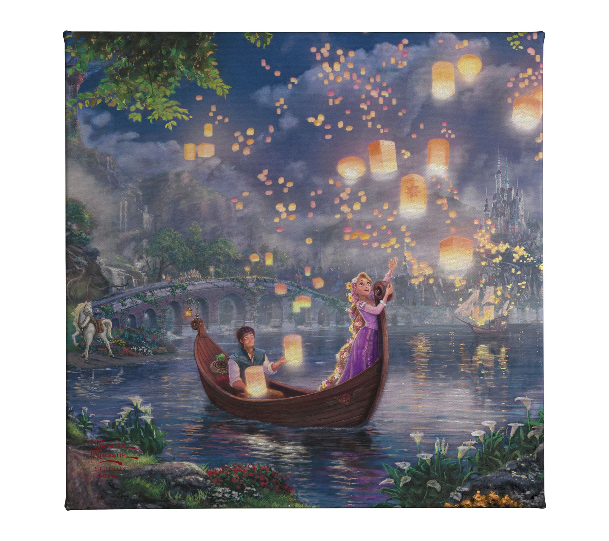 Thomas Kinkade  Studios Tangled 14x14 Gallery Wrap