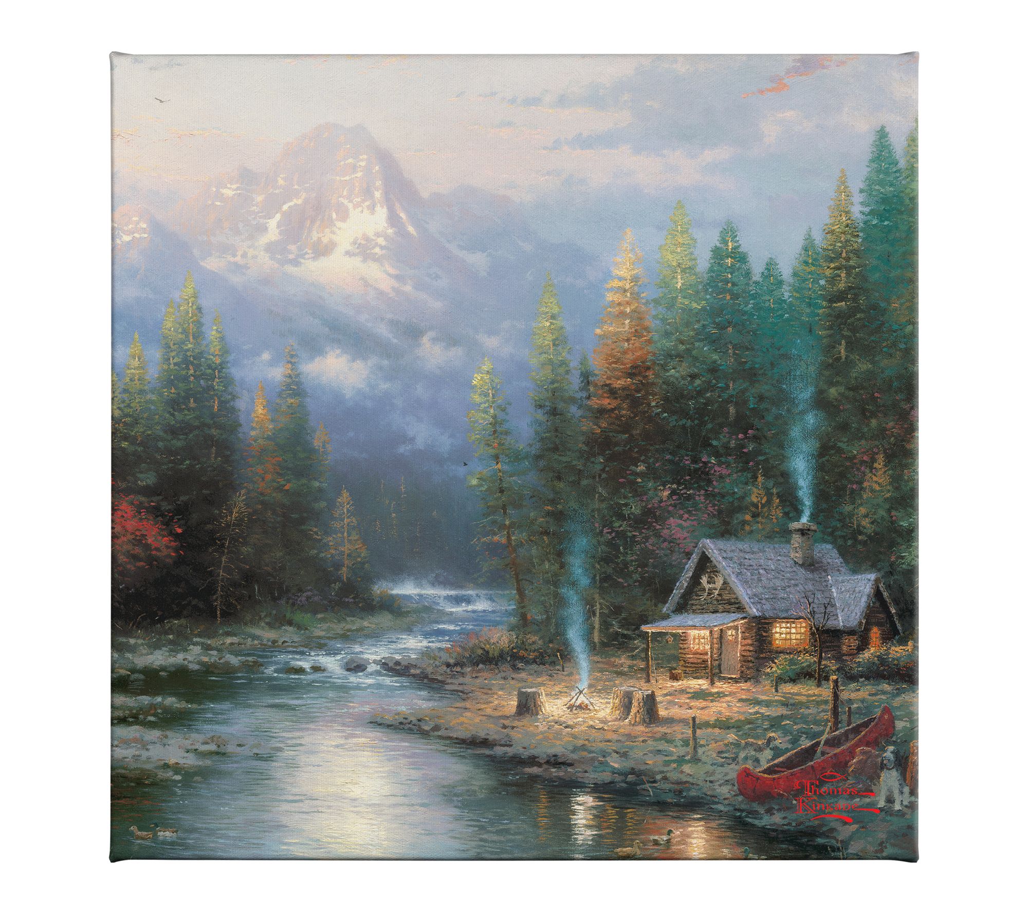 Thomas Kinkade The End of a Perfect Day II 14x14 Gallery Wrap