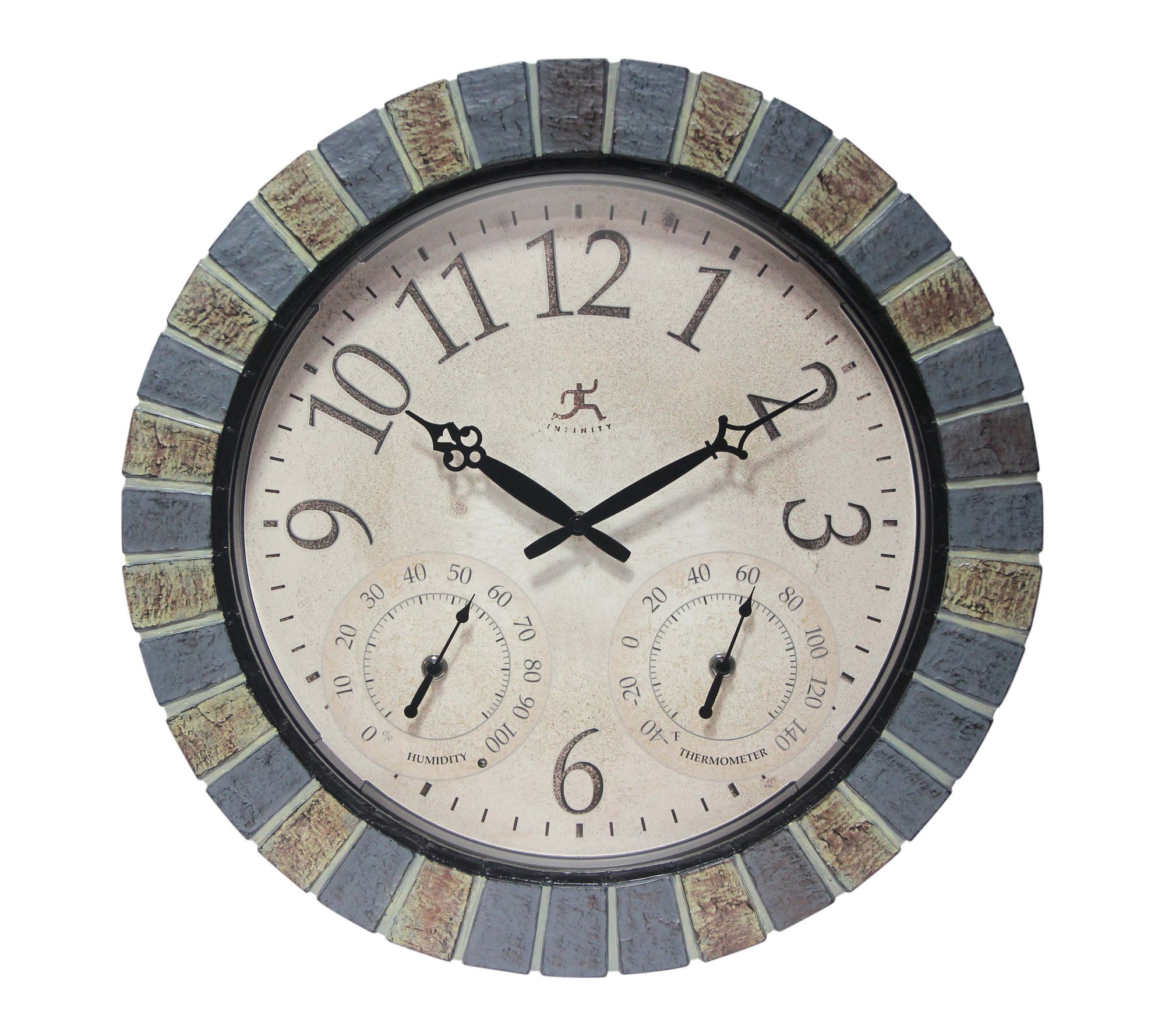 Infinity Instruments Aztec Indoor -Outdoor Wall Clock