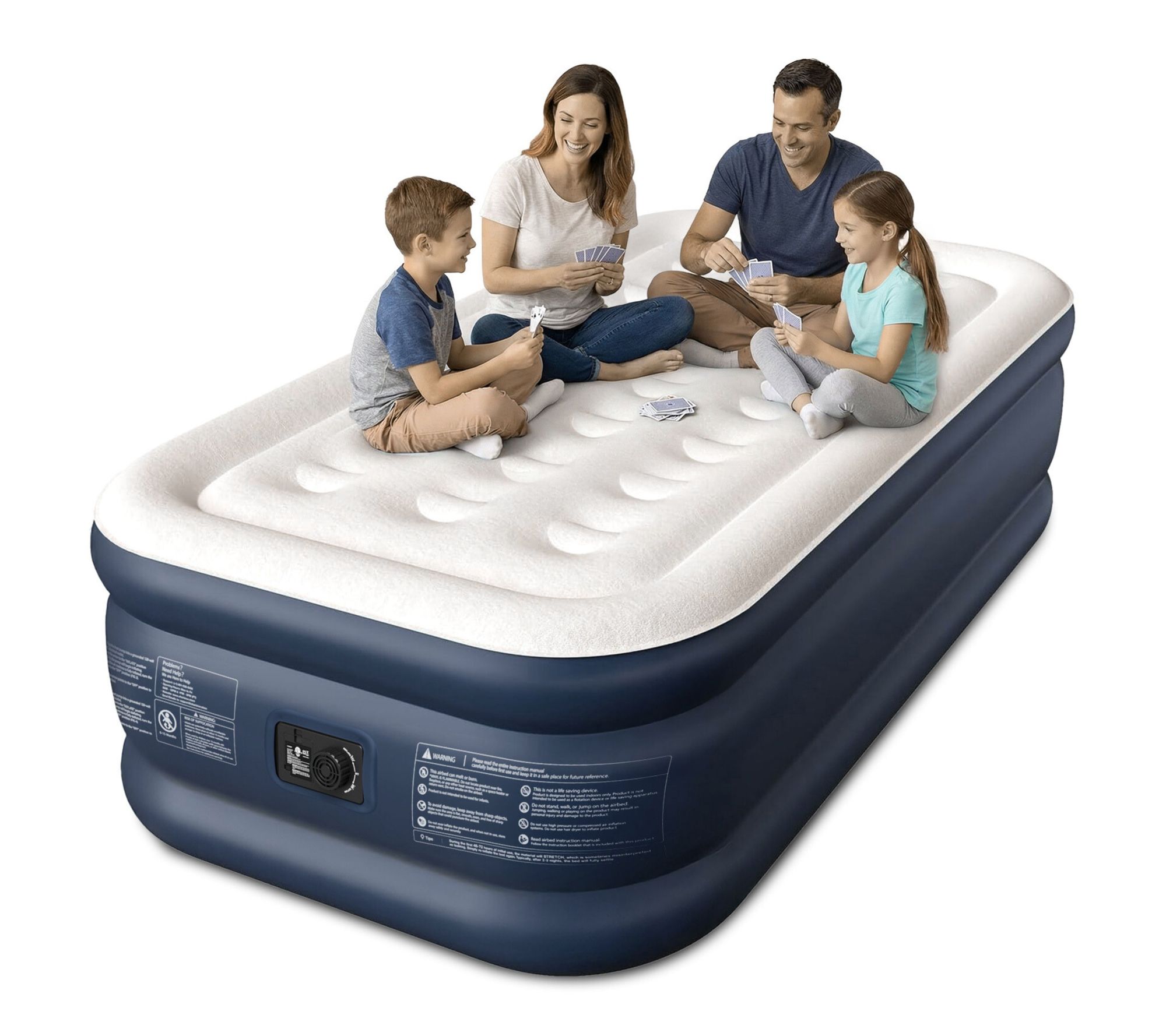 Teamson Select 18" Twin XL Air Mattress with Built-in Pump