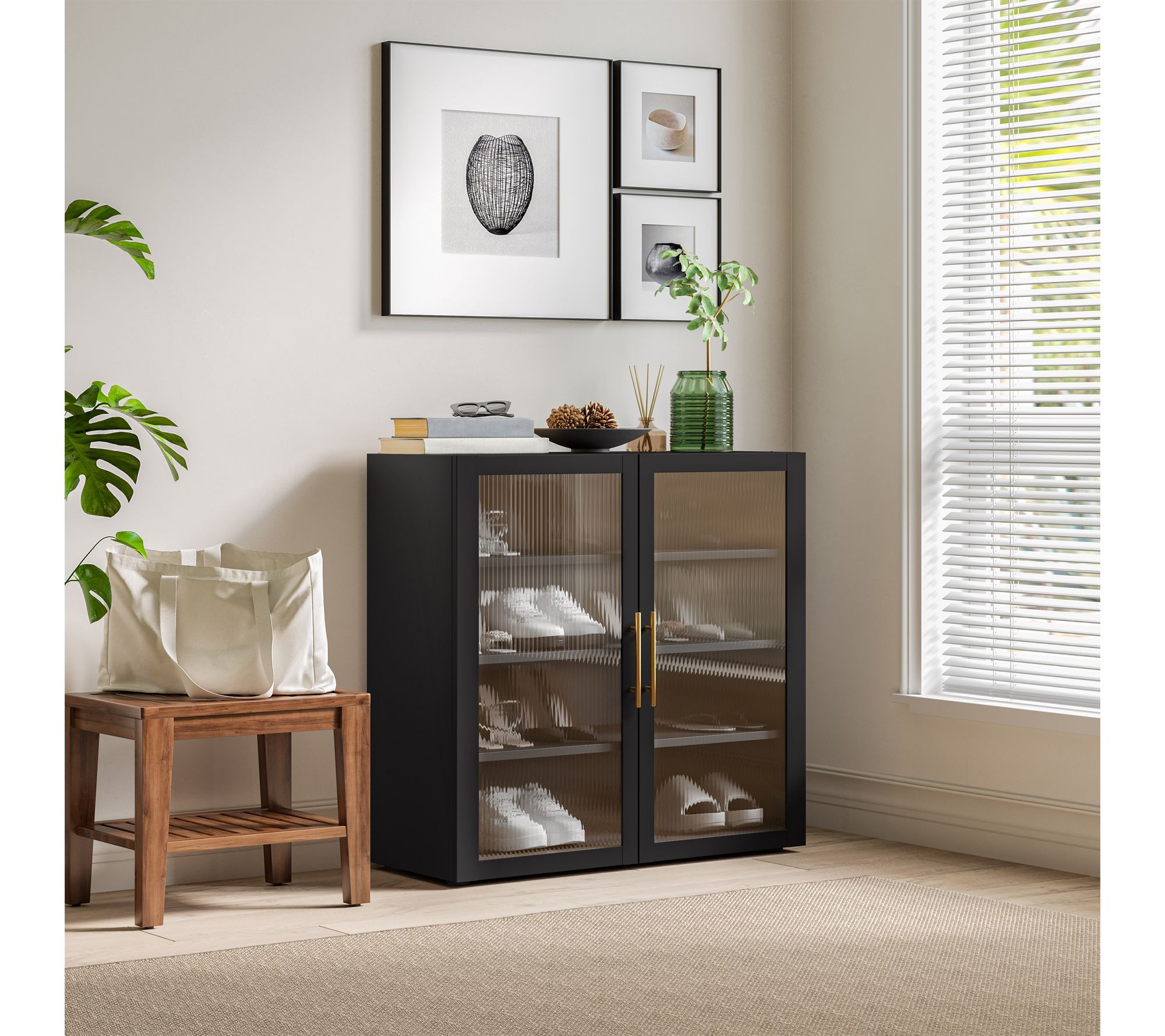 Seville Classics HOME Metal Entryway Stacking Storage
