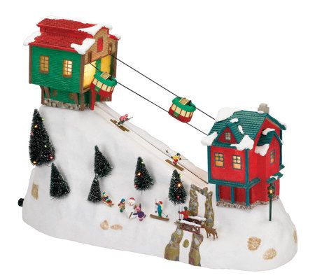 Mr. Christmas Winter Wonderland - Cable Cars - QVC.com