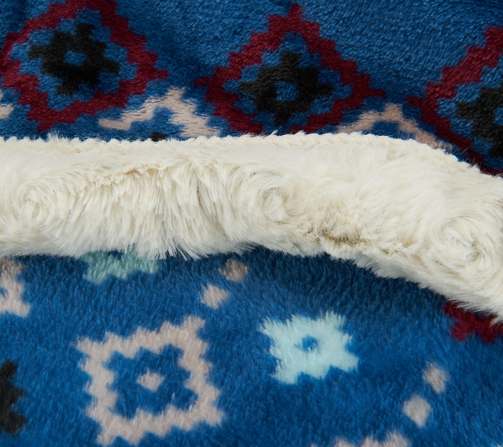 Cuddl Duds Faux Fur Lined Foot Pocket Throw