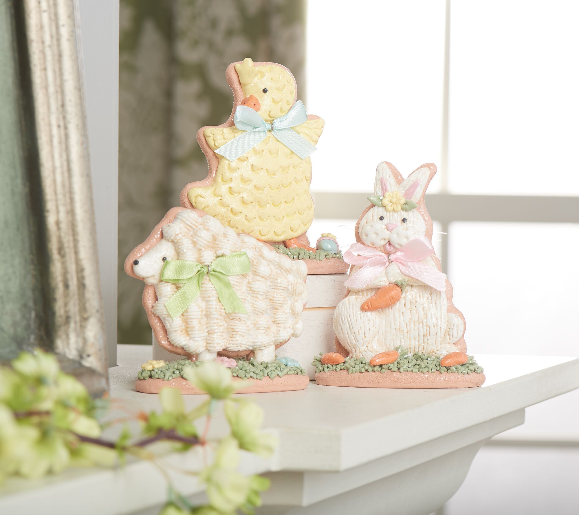 "As Is" Set of 3 Easter Cookie Figures by Valerie