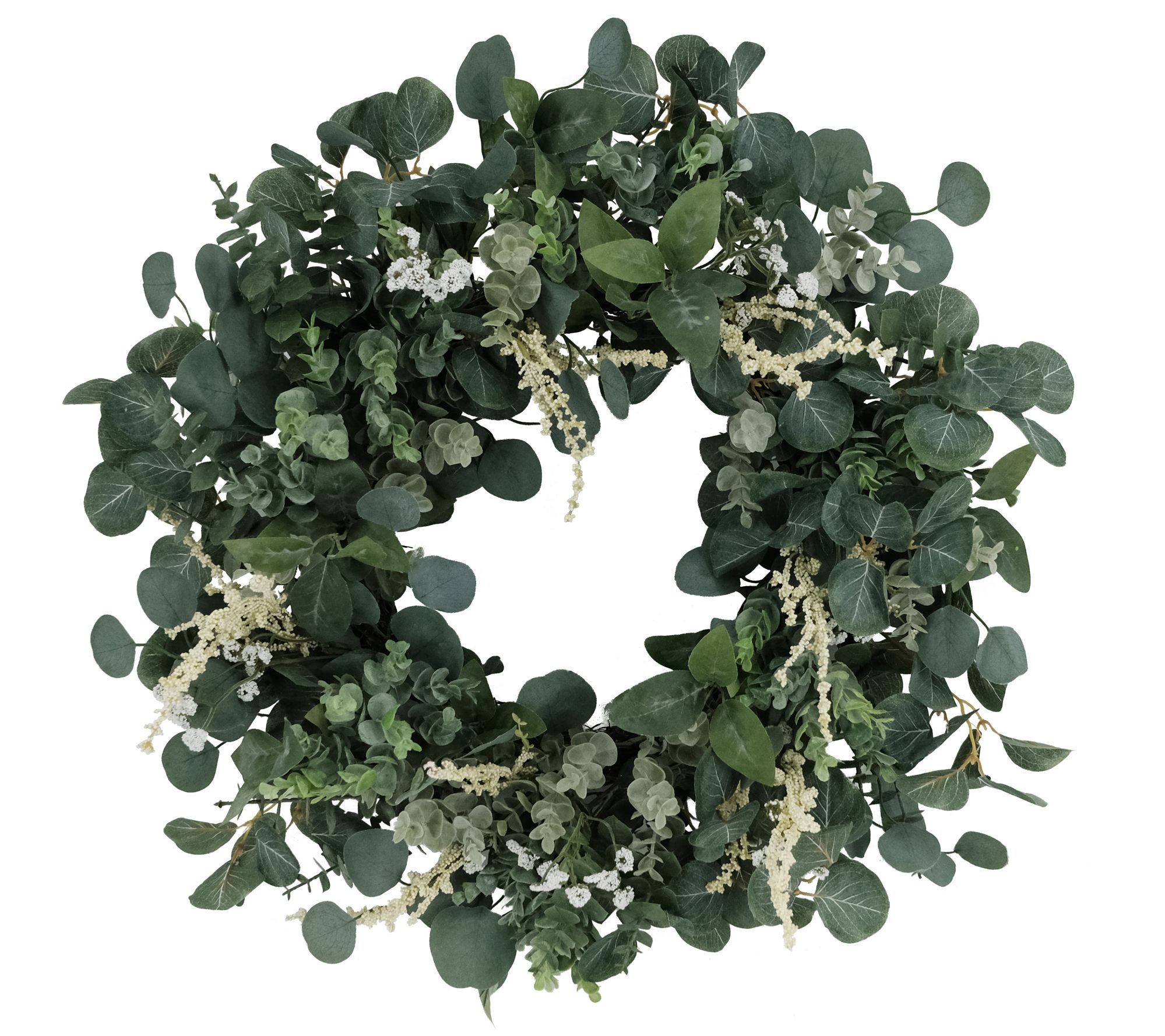 Puleo International 24" Eucalyptus Floral Spring Wreath
