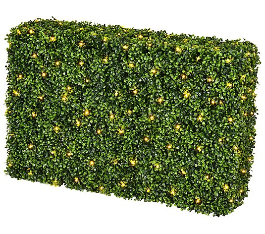 Vickerman Artificial Green Boxwood Hedge, Pre-l it