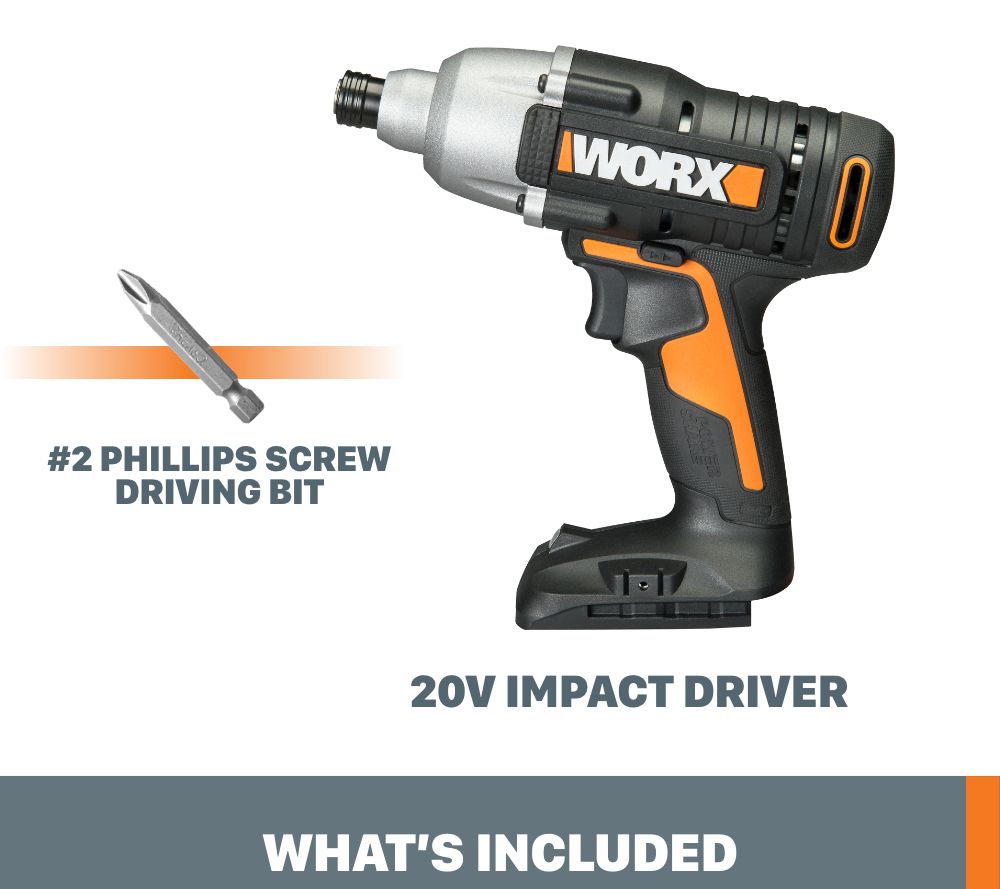 WORX POWER SHARE 20V Cordless 1 4 in. Hex Impac t Driver QVC