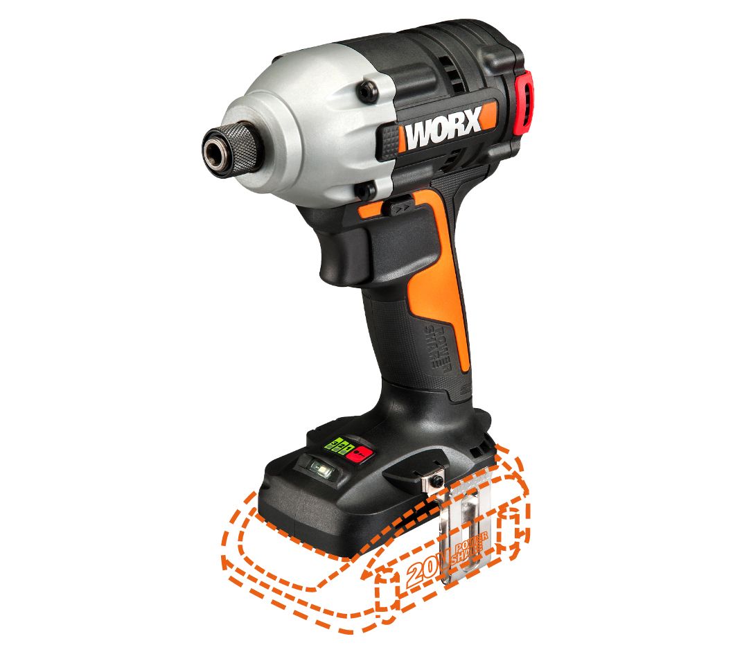 WORX POWER SHARE 20V Cordless 1 4 in. Hex Impac t Driver QVC