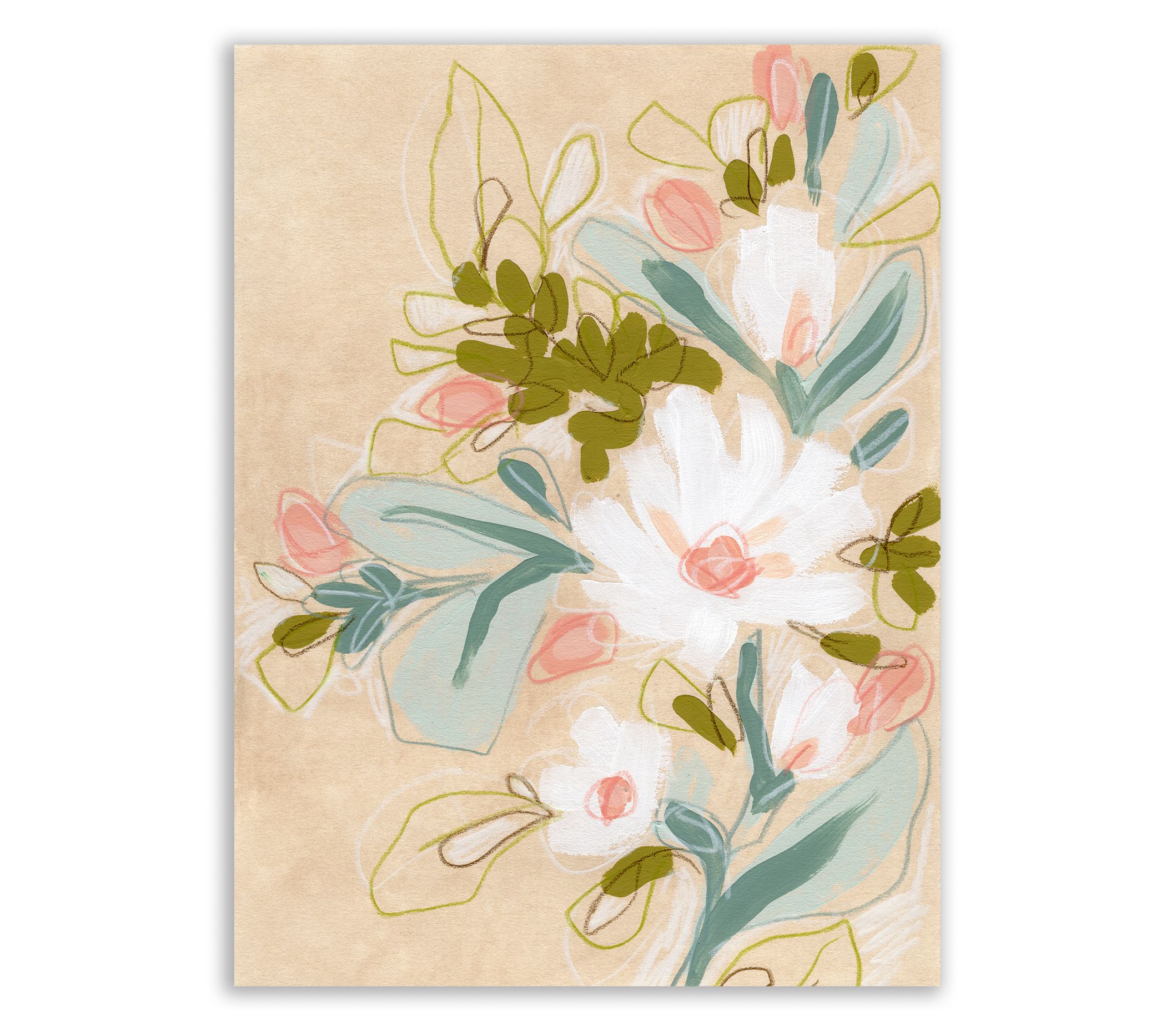 Courtside Market Spring Sketch II 16x20 Canvas