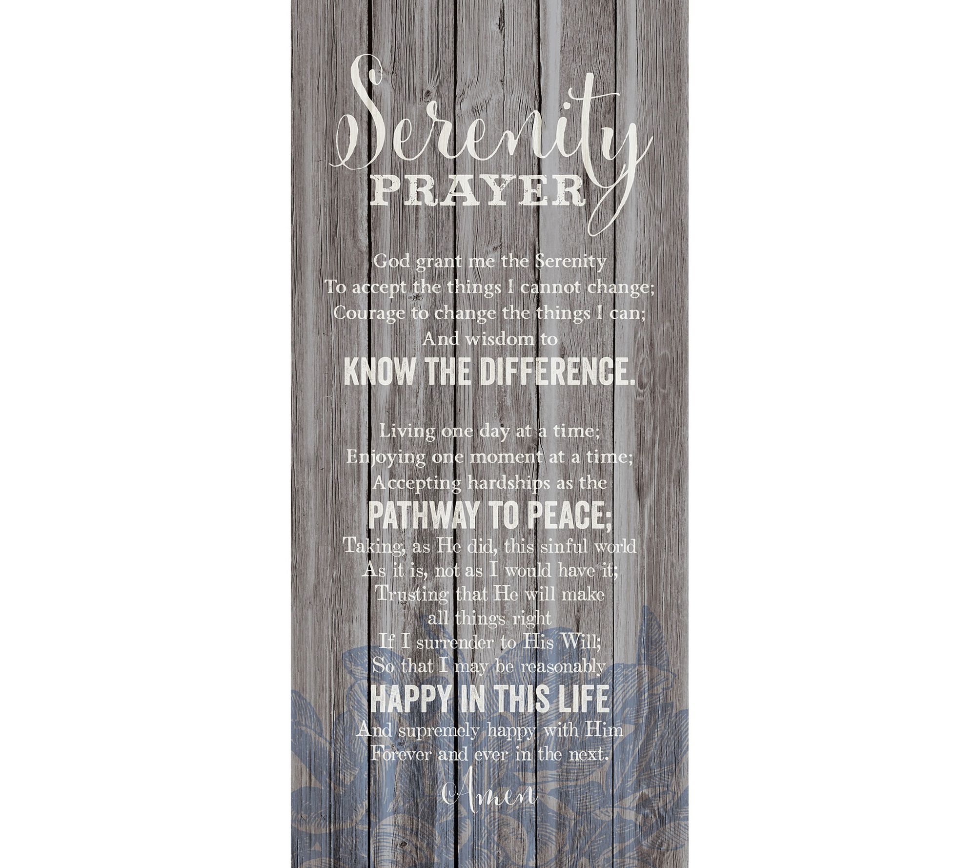 Dexsa Serenity Prayer New Horizons Wood Plaque
