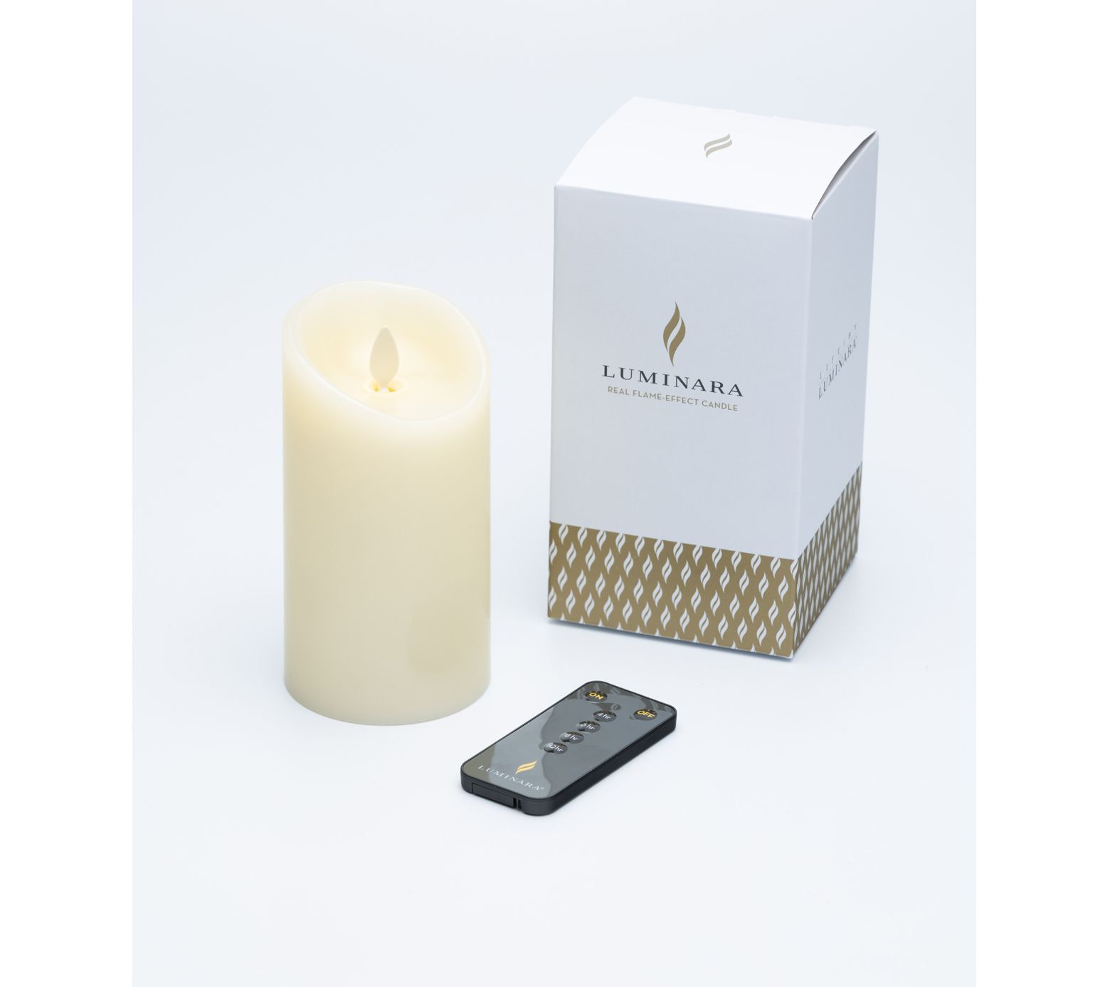 Luminara 6" Unscented Wax Flameless Candle & Remote Control