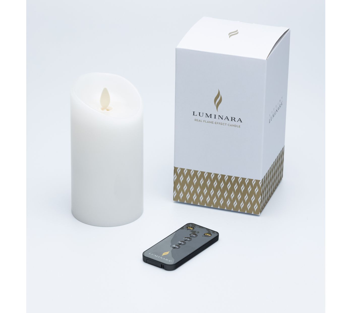 Luminara 6" Unscented Wax Flameless Candle & Remote Control