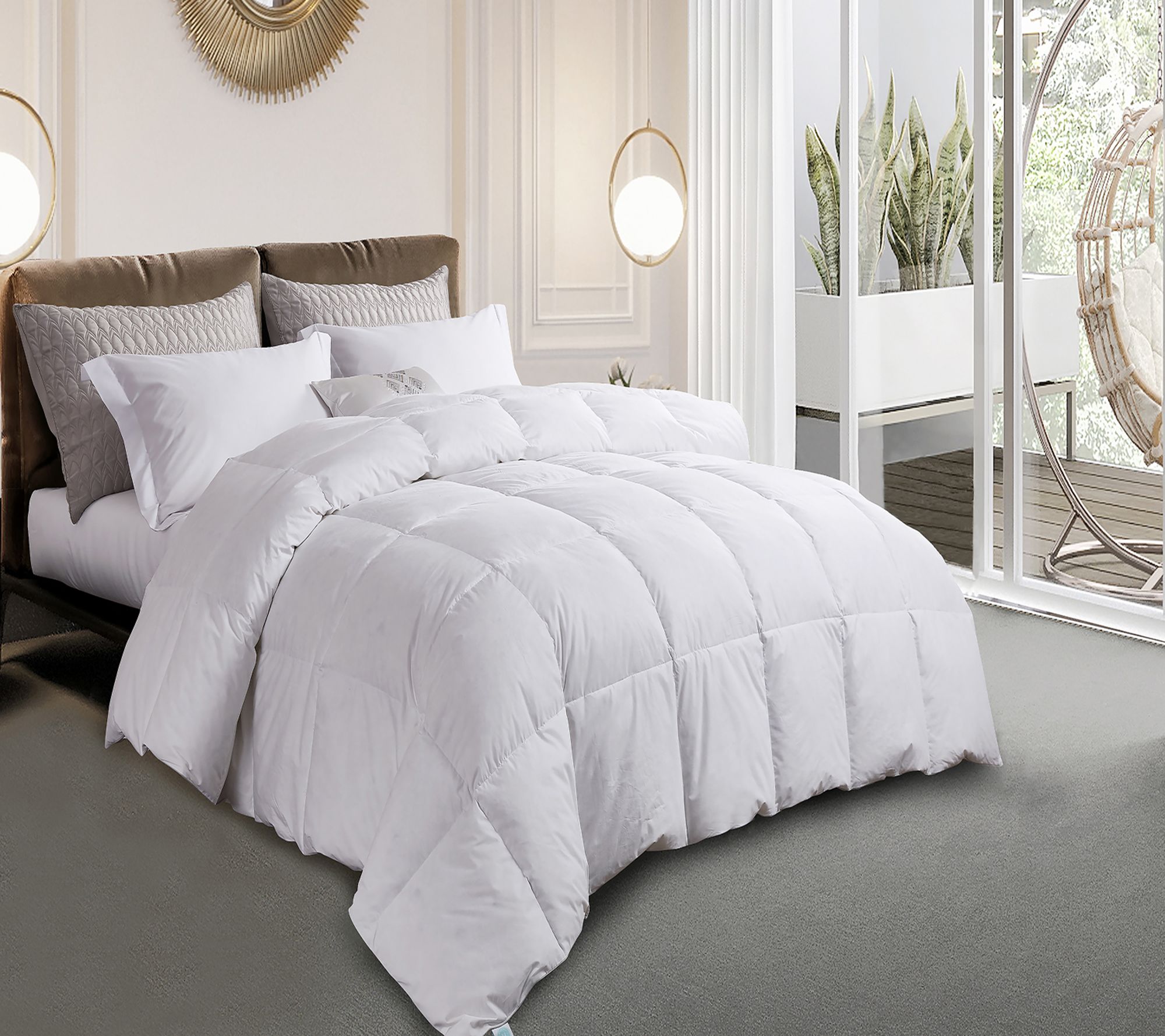 Martha Stewart White Goose Feather and Down Comforter TW - QVC.com