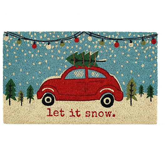 Design Imports Christmas Car Doormat