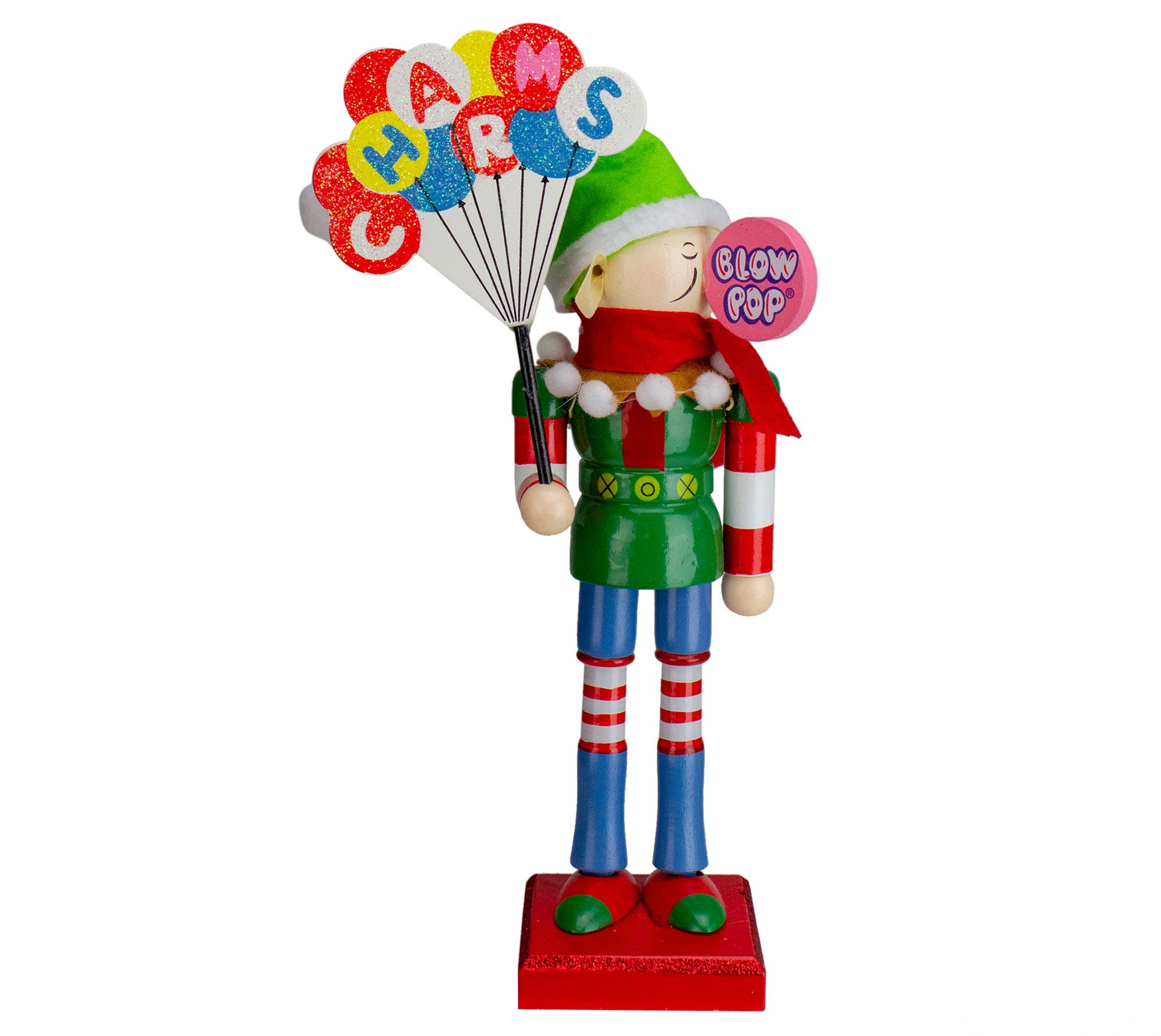 Northlight 11" Red&Blue Prince Blow Pop Elf Tabletop Figurine