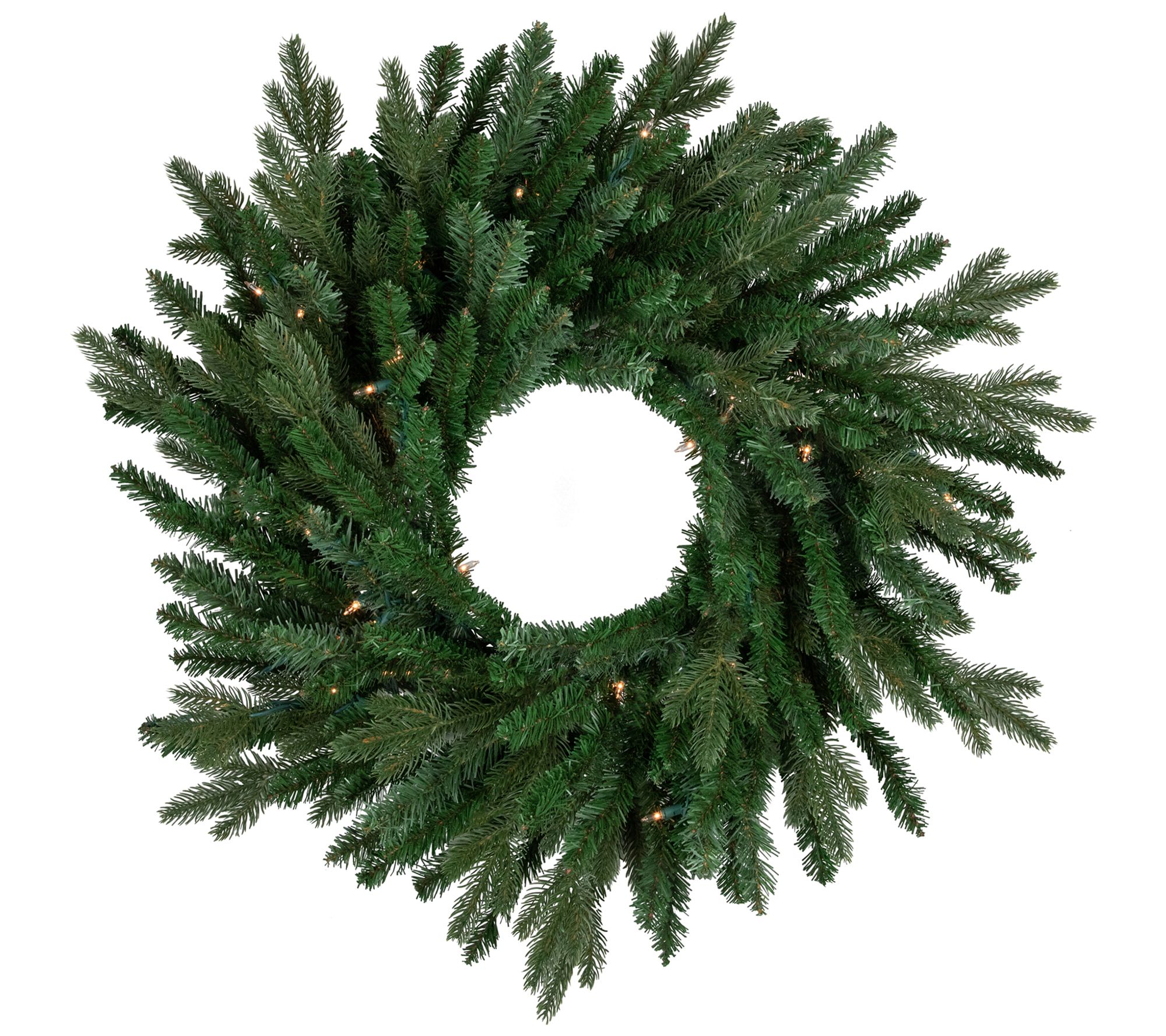 Northlight Grande Spruce 24-Inch Christmas Wrea th Clear Light