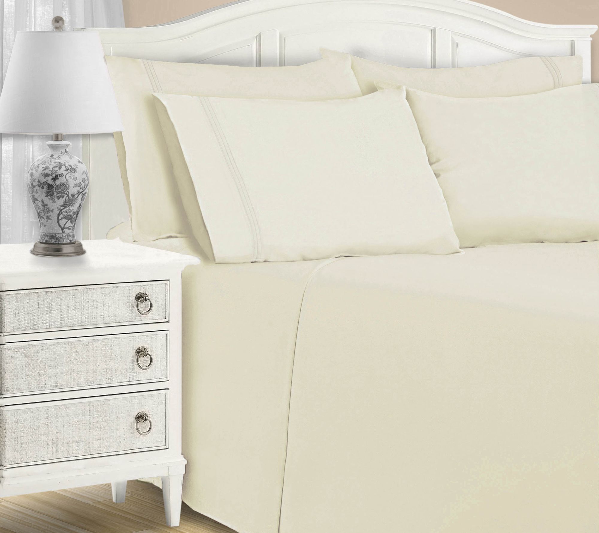 Superior 1200TC Cotton Blend Deep Pocket 6-PC Seet Set, King