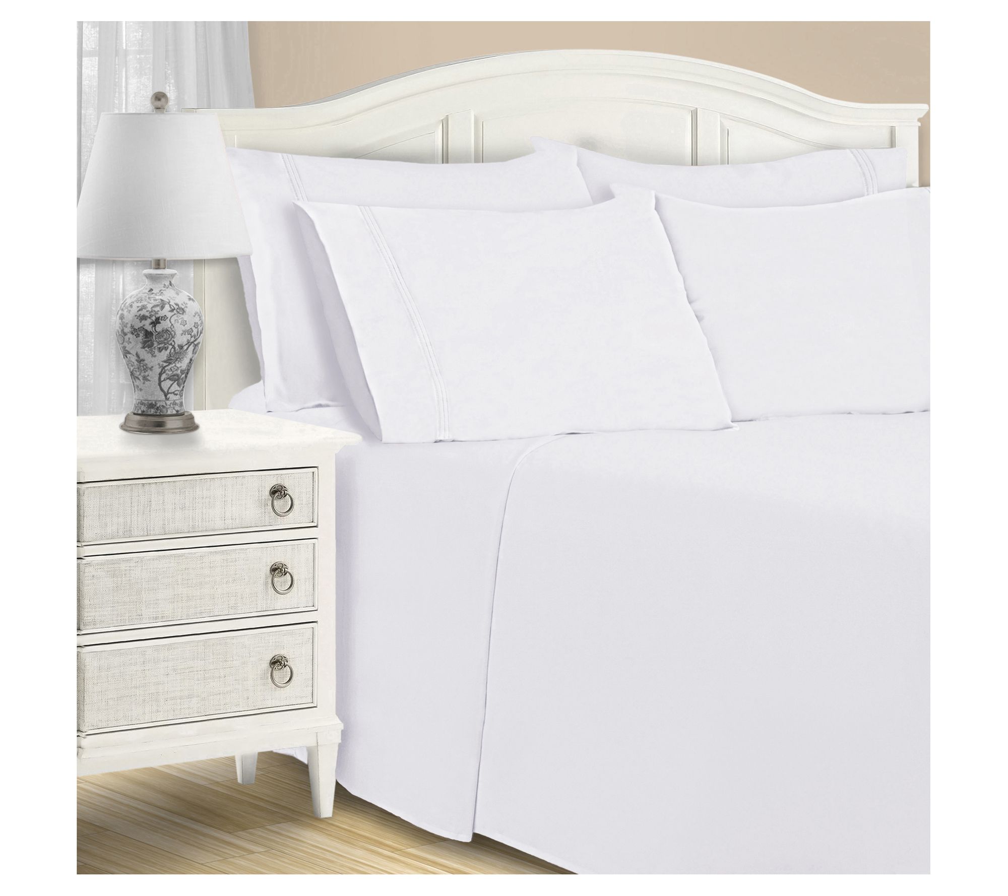 Superior 1200TC Cotton Blend Deep Pocket 6-PC Seet Set, King