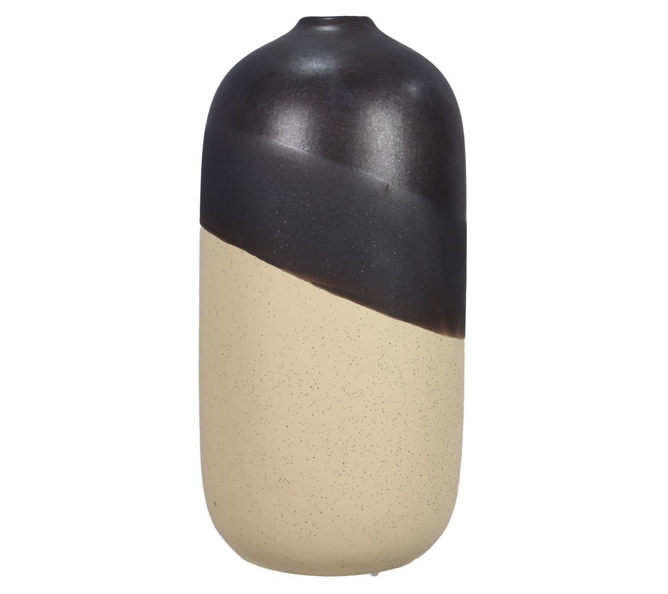 Young's Ceramic Black Dipped Vase