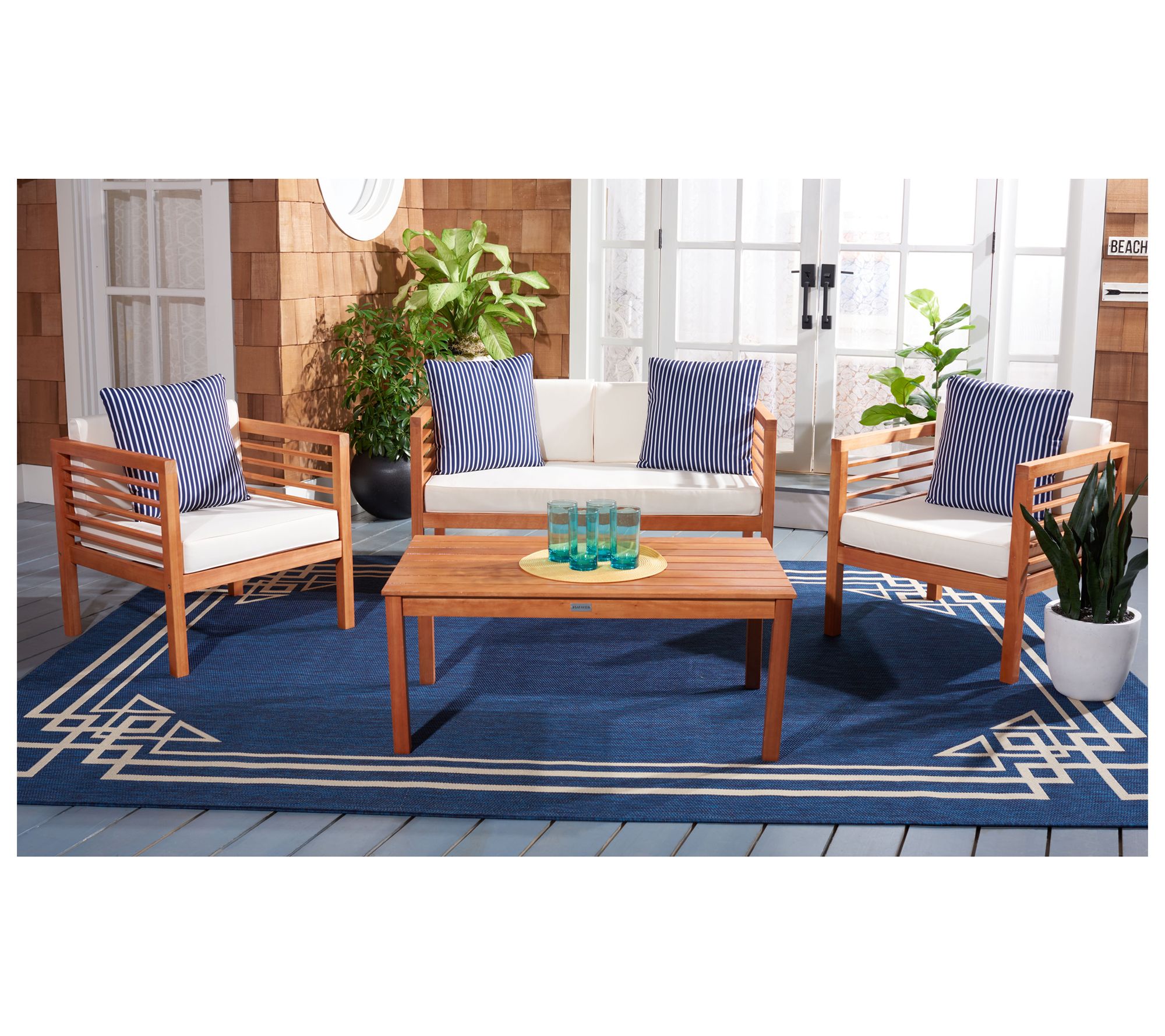 Safavieh Alda 4pc Outdoor  Set