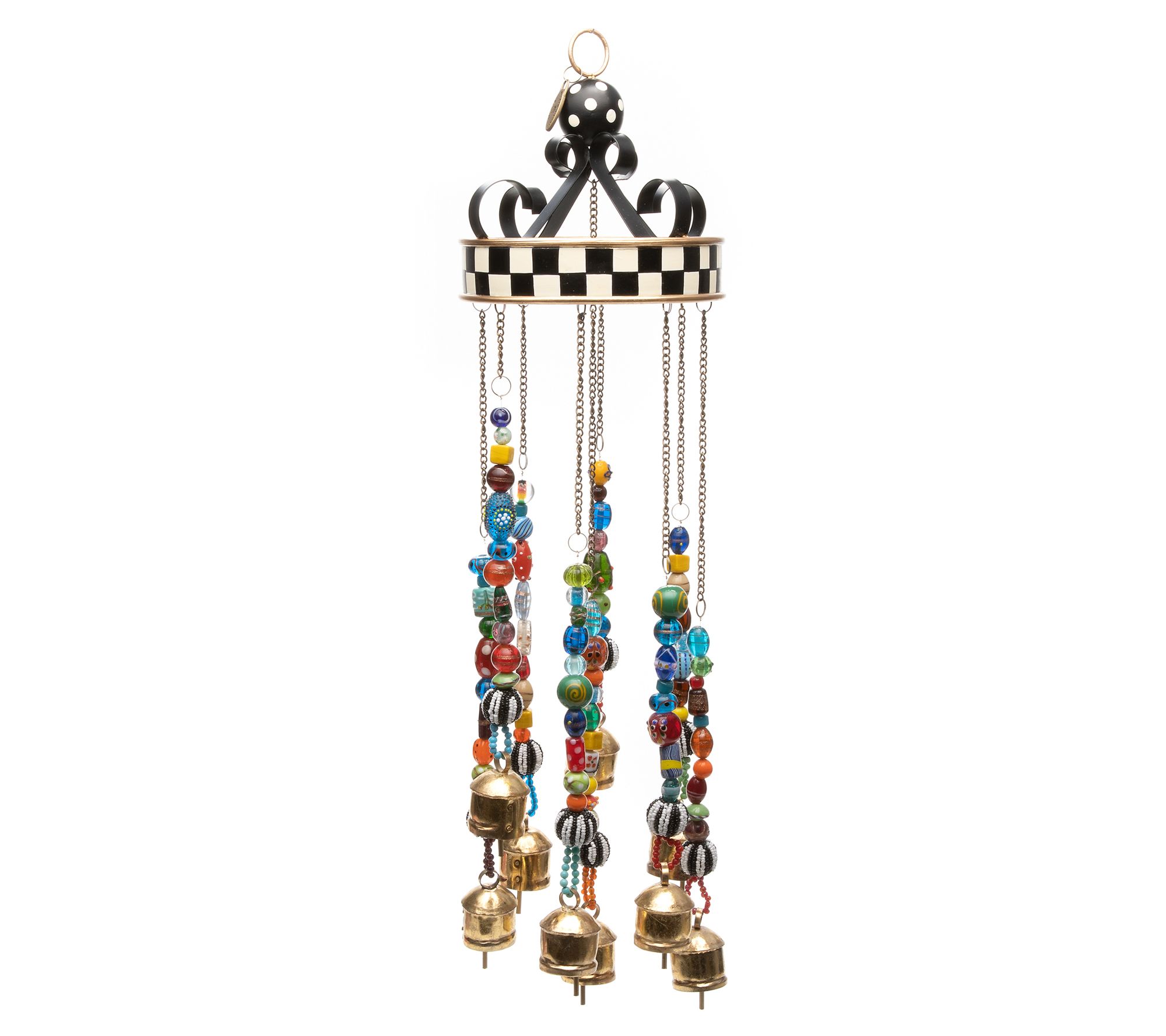 MacKenzie-Childs Bells and Bobbles Wind Chimes