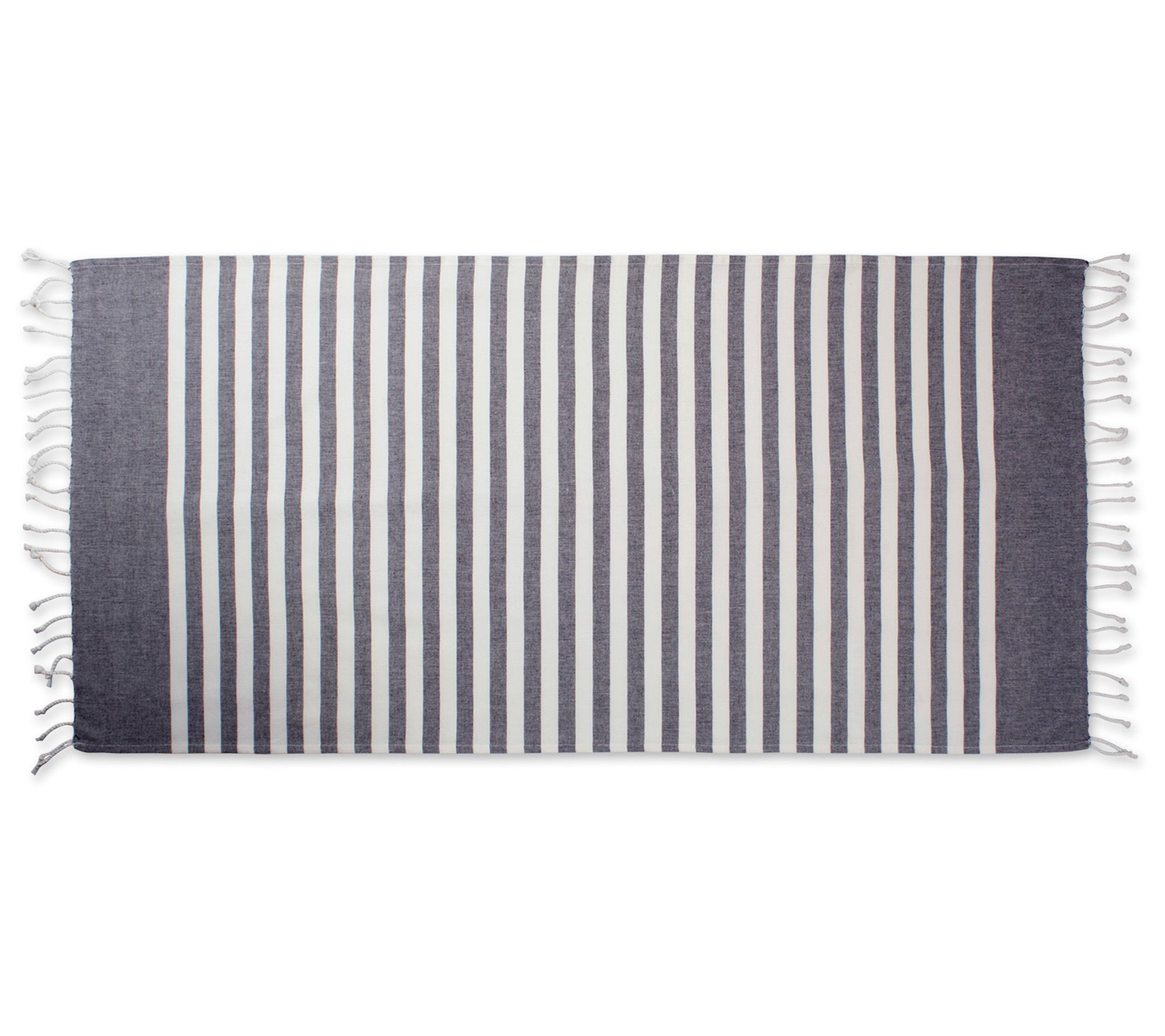 Design Imports 1" Stripe Fouta Throw/Towel