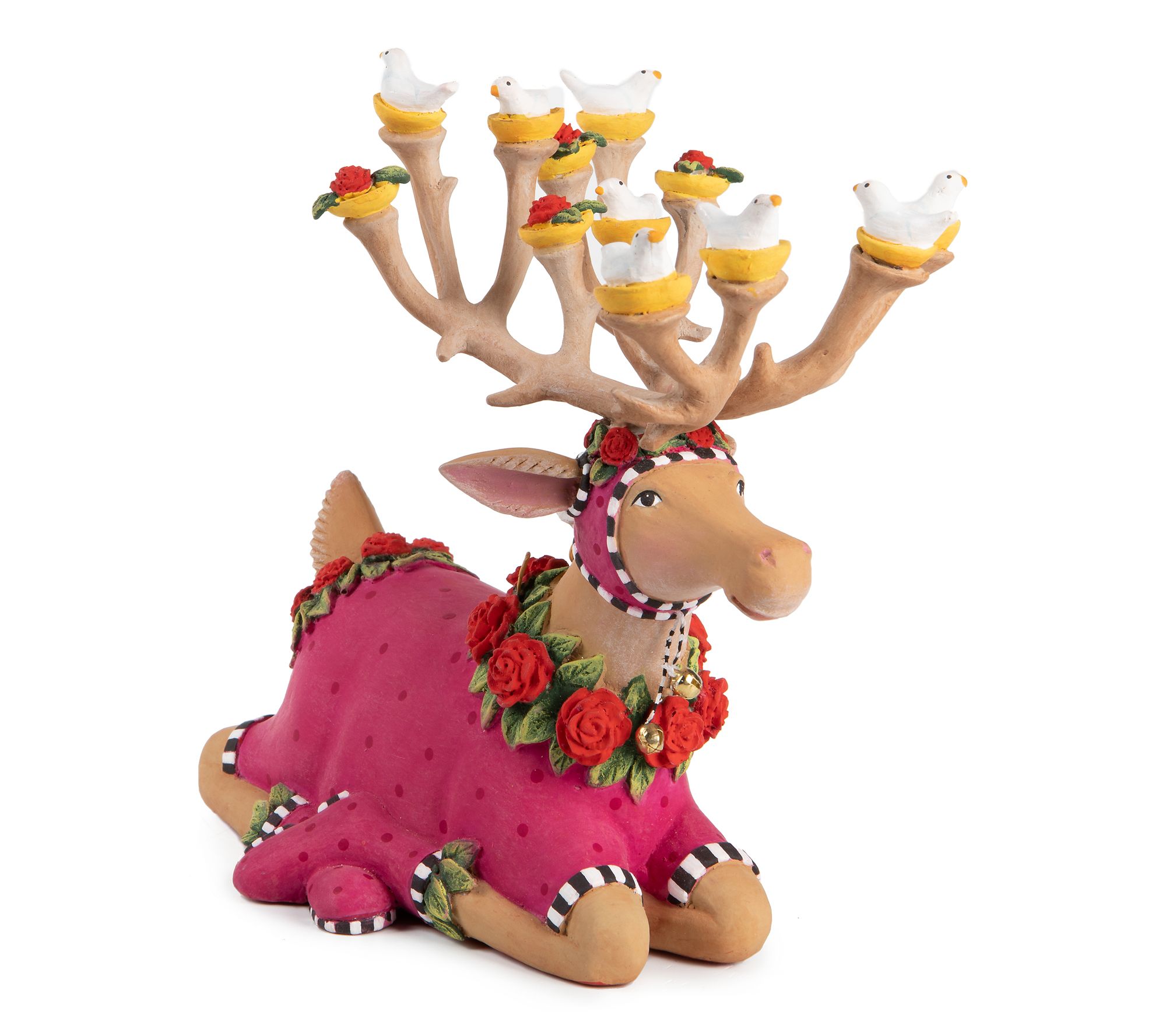 MacKenzie-Childs Dash Away Sitting Donna Reindeer Figure