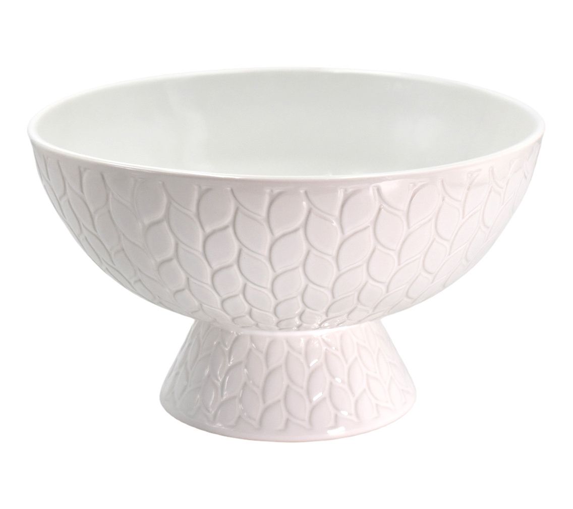 Temp-tations Carved Willow 3-qt Pedestal Bowl