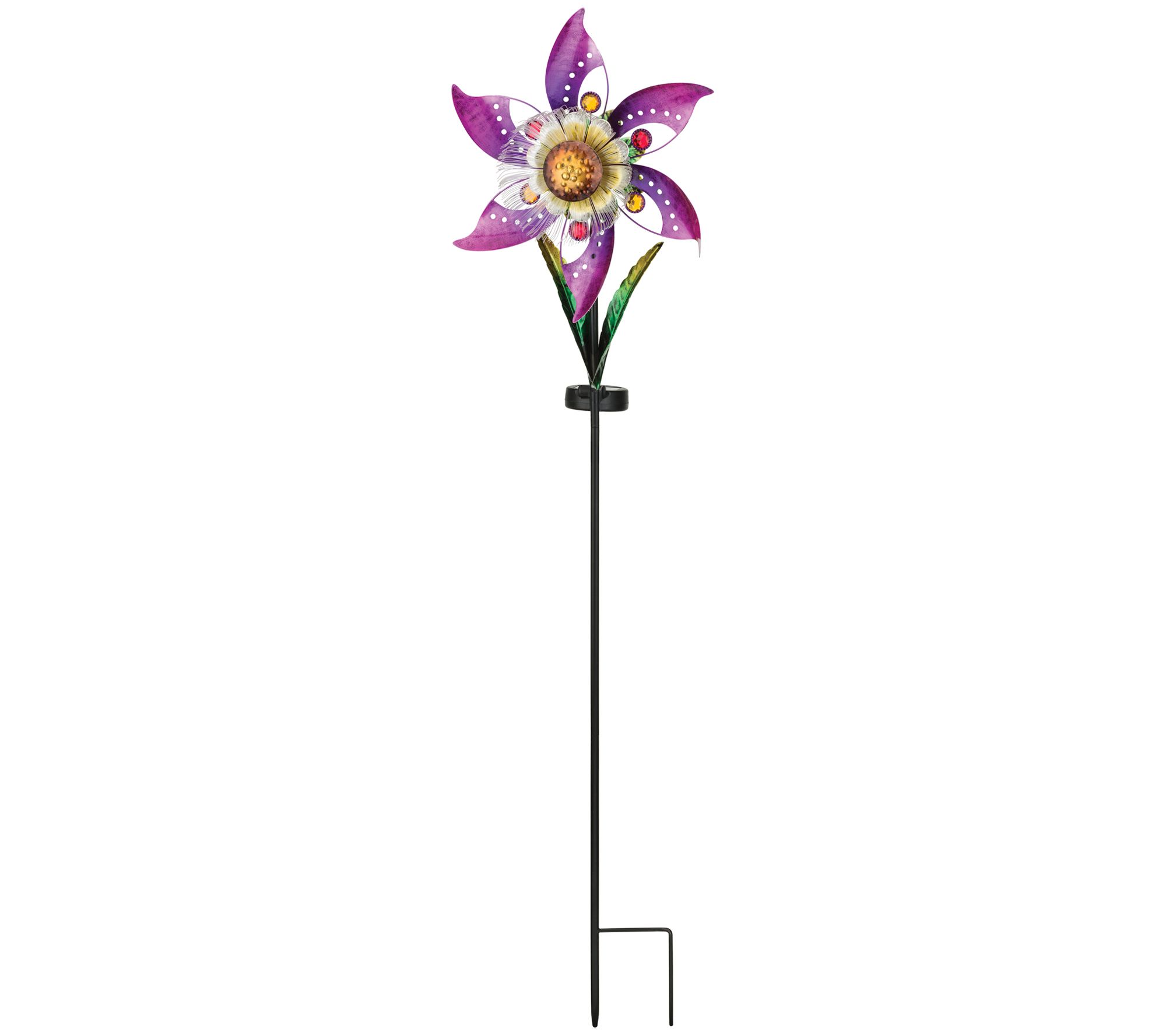 Regal Art & Gift Blossom Solar Spinner Stake -Pink