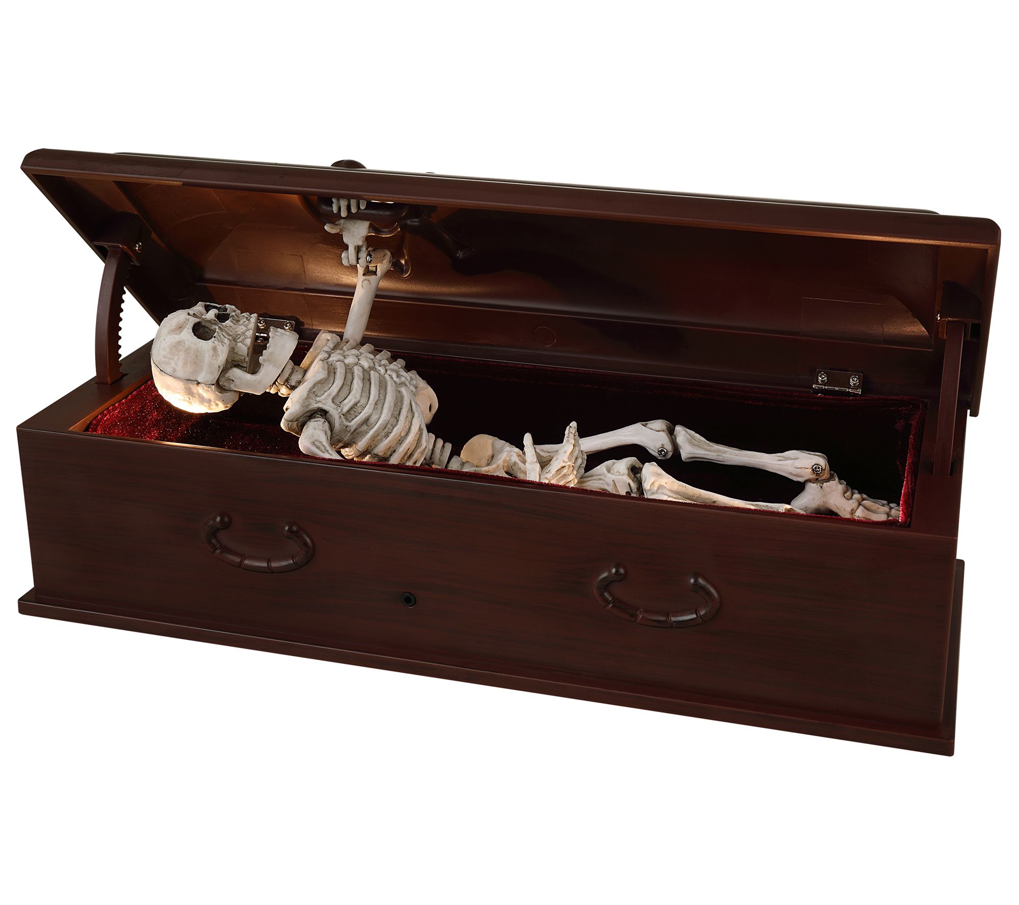 Mr. Halloween 12 in. Animated Skeleton Coffin