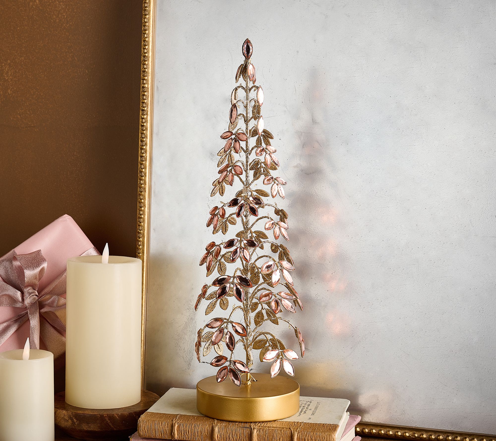 "As Is" 18" Illuminated Faceted Gem Tree by Valerie