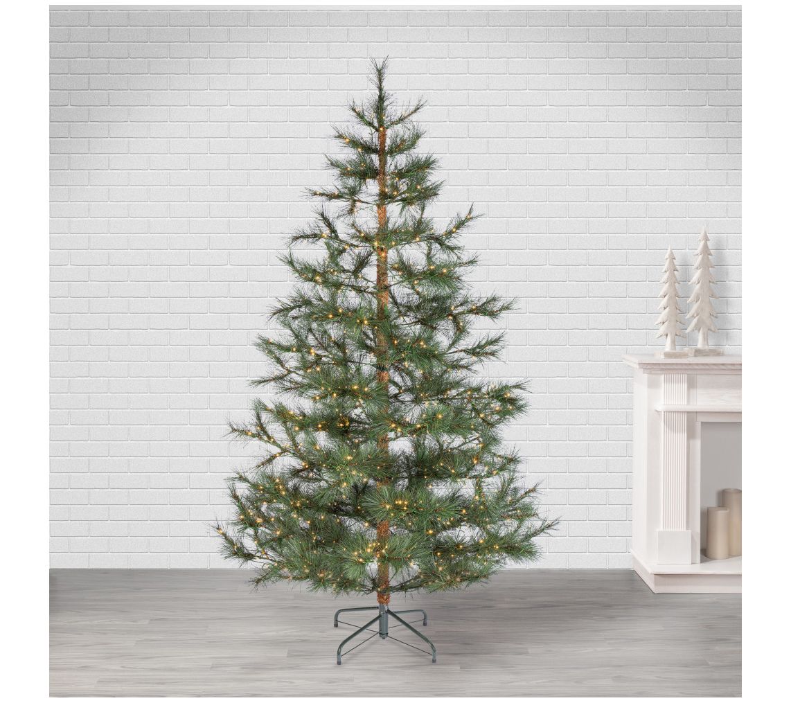 Grand 7.5ft Prelit Hard Needle Christmas Tree by Sterling Co.