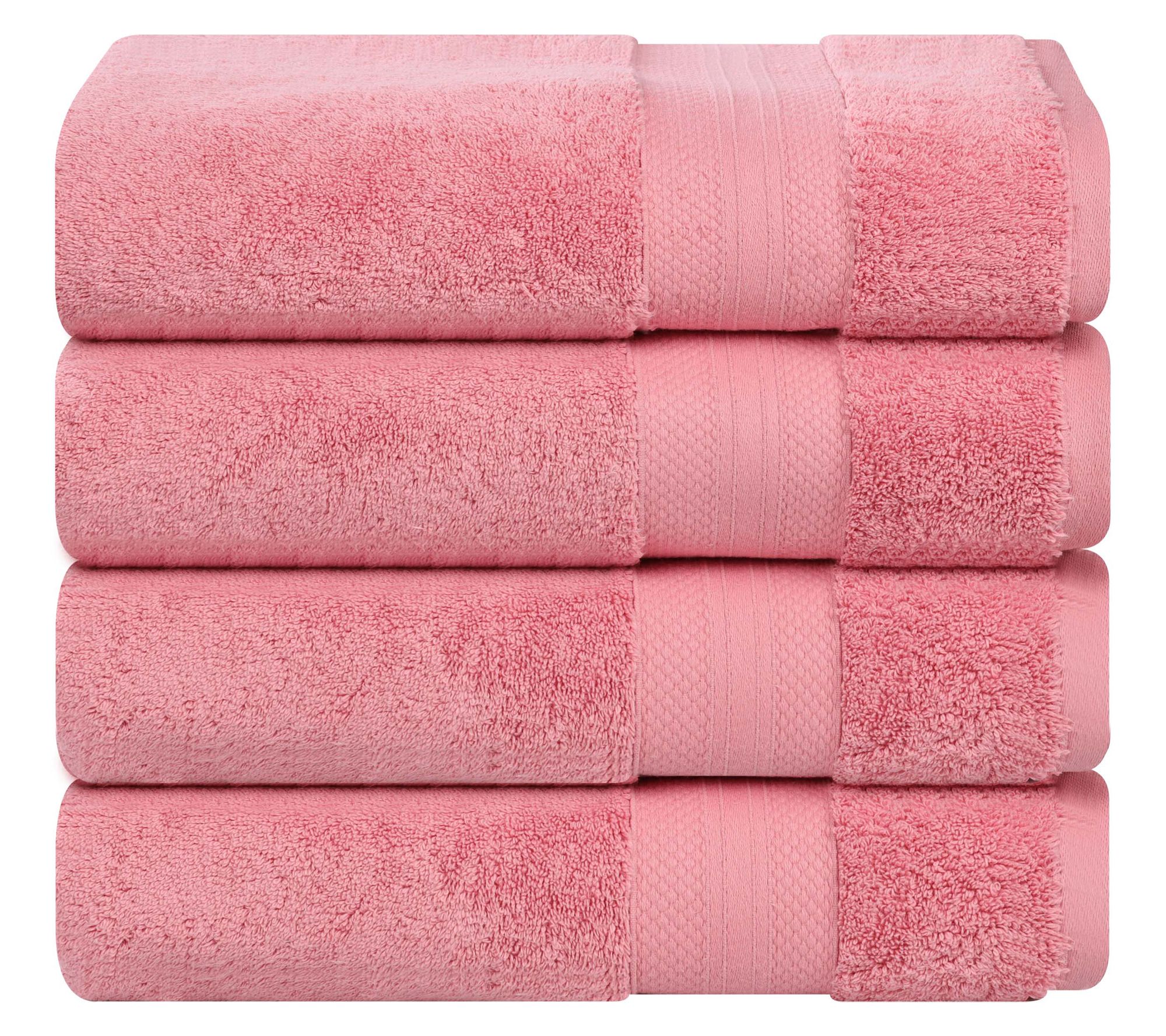 Superior 4-Piece Aria Turkish Cotton Solid BathTowel Set