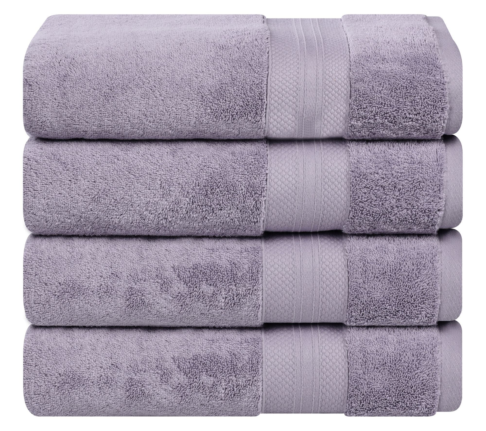 Superior 4-Piece Aria Turkish Cotton Solid BathTowel Set
