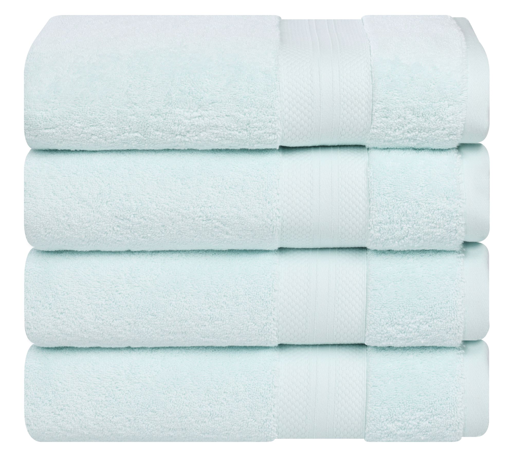 Superior 4-Piece Aria Turkish Cotton Solid BathTowel Set