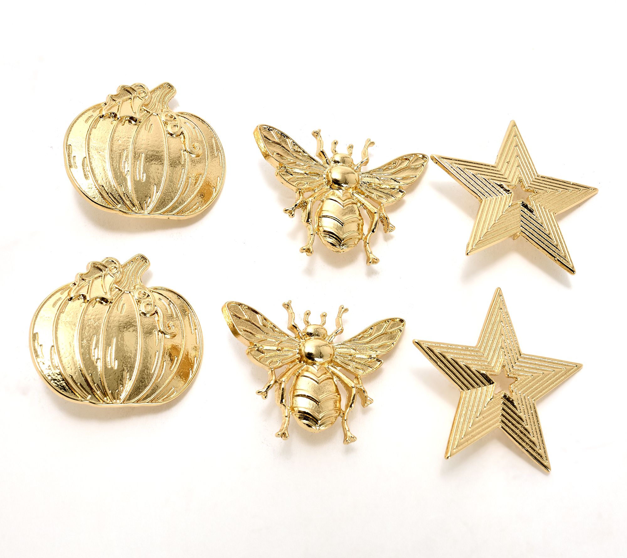 Home Bliss Set of 6 Metal Candle Charms