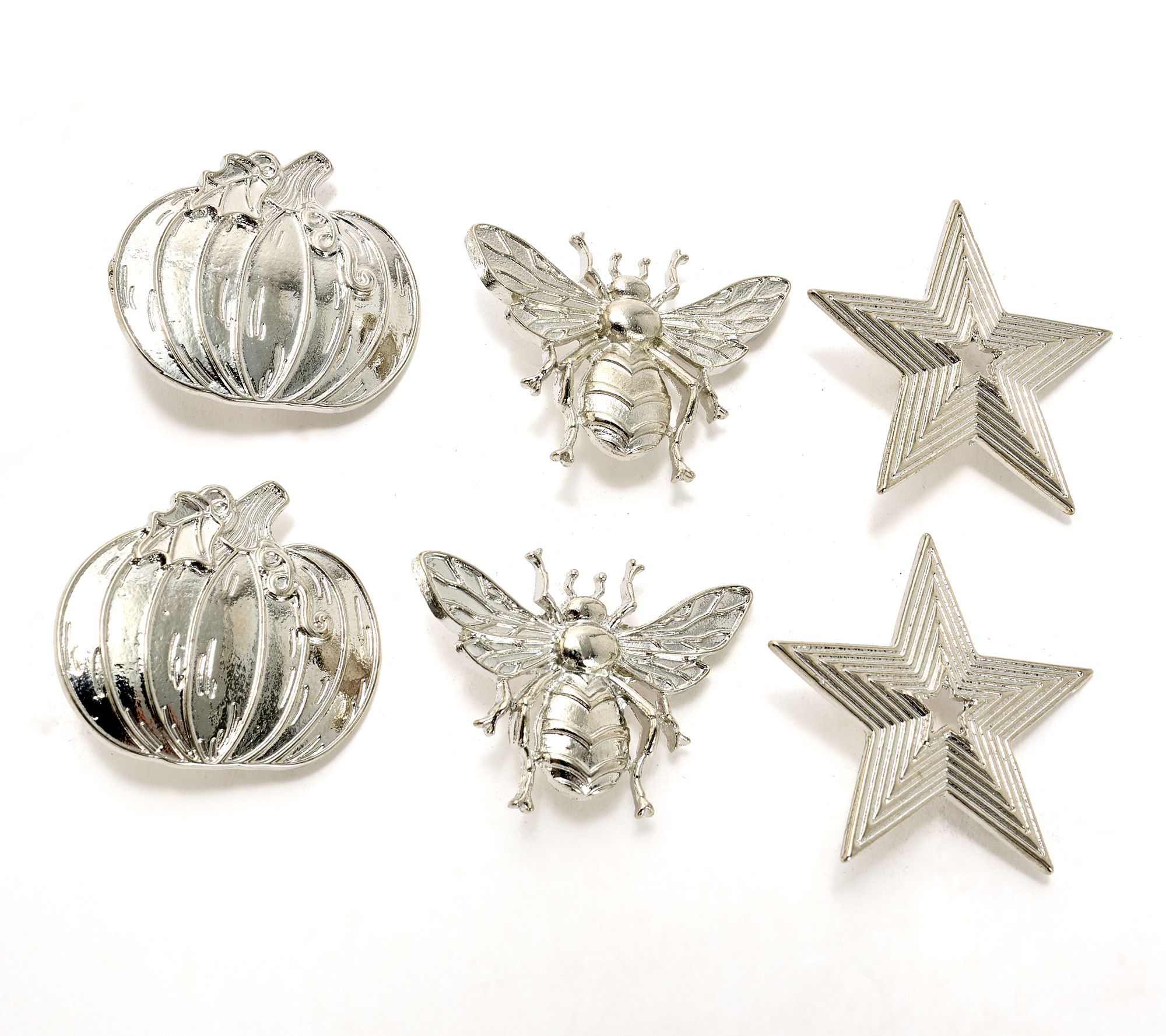 Home Bliss Set of 6 Metal Candle Charms