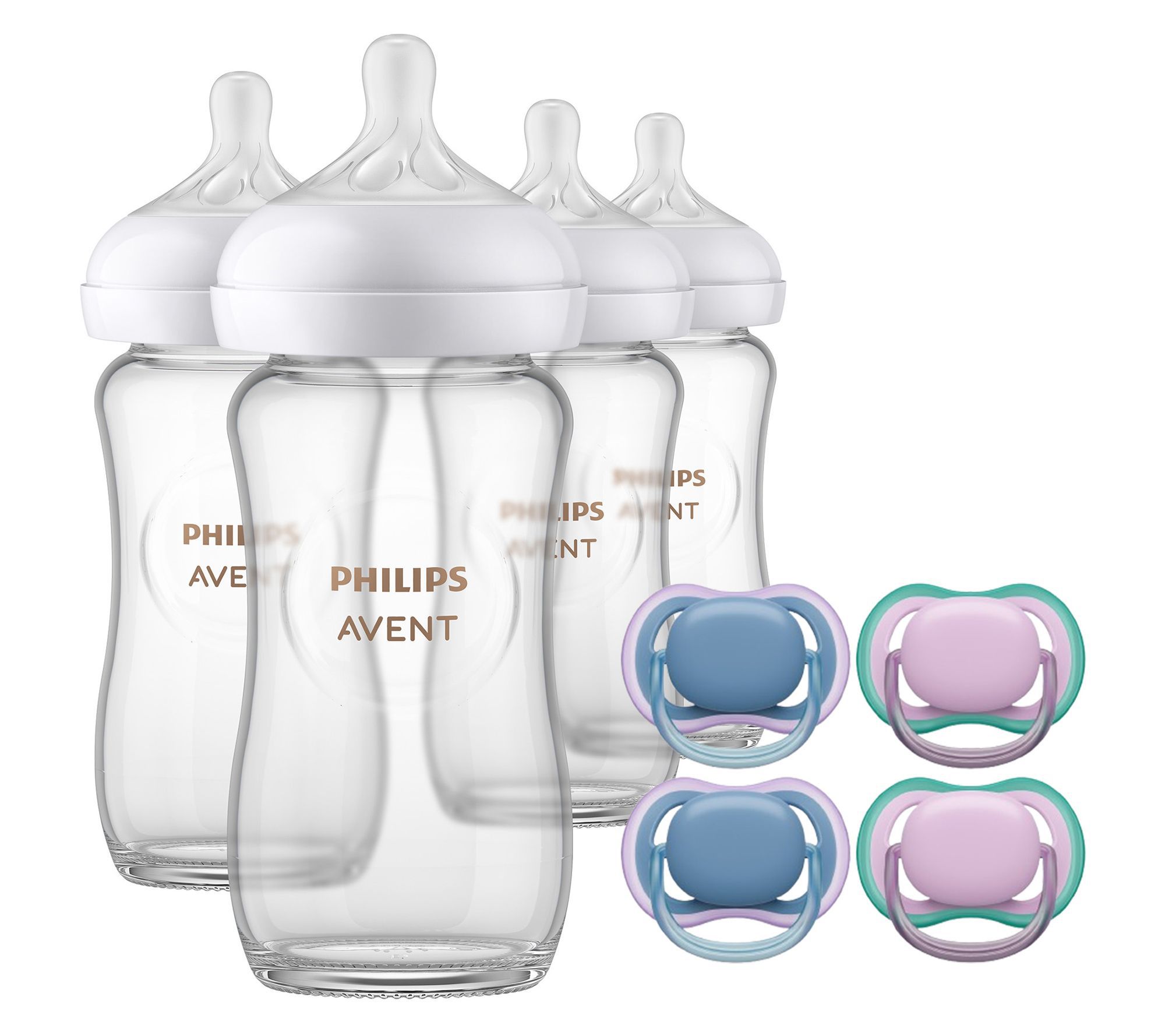 Philips Ultra Air Pacifier 6-18m + Nat ResponseGlass Bottle
