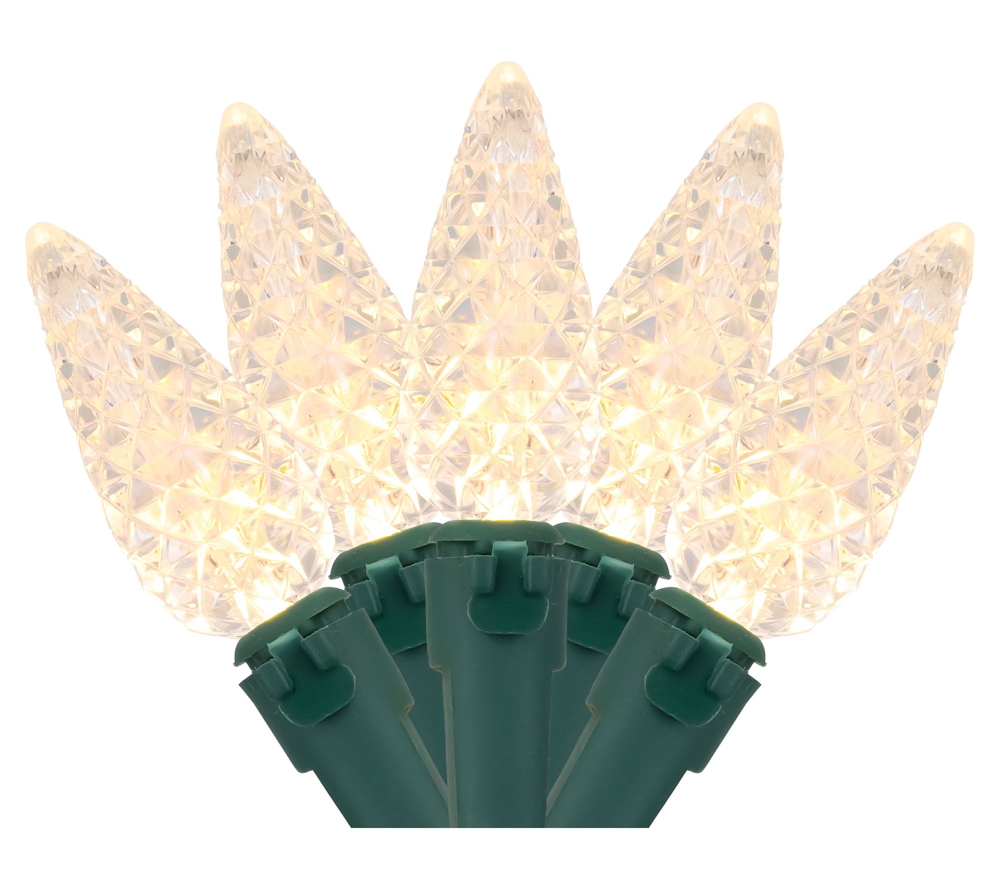 Northlight 200ct LED Faceted C6 Christmas Lights 66.25'