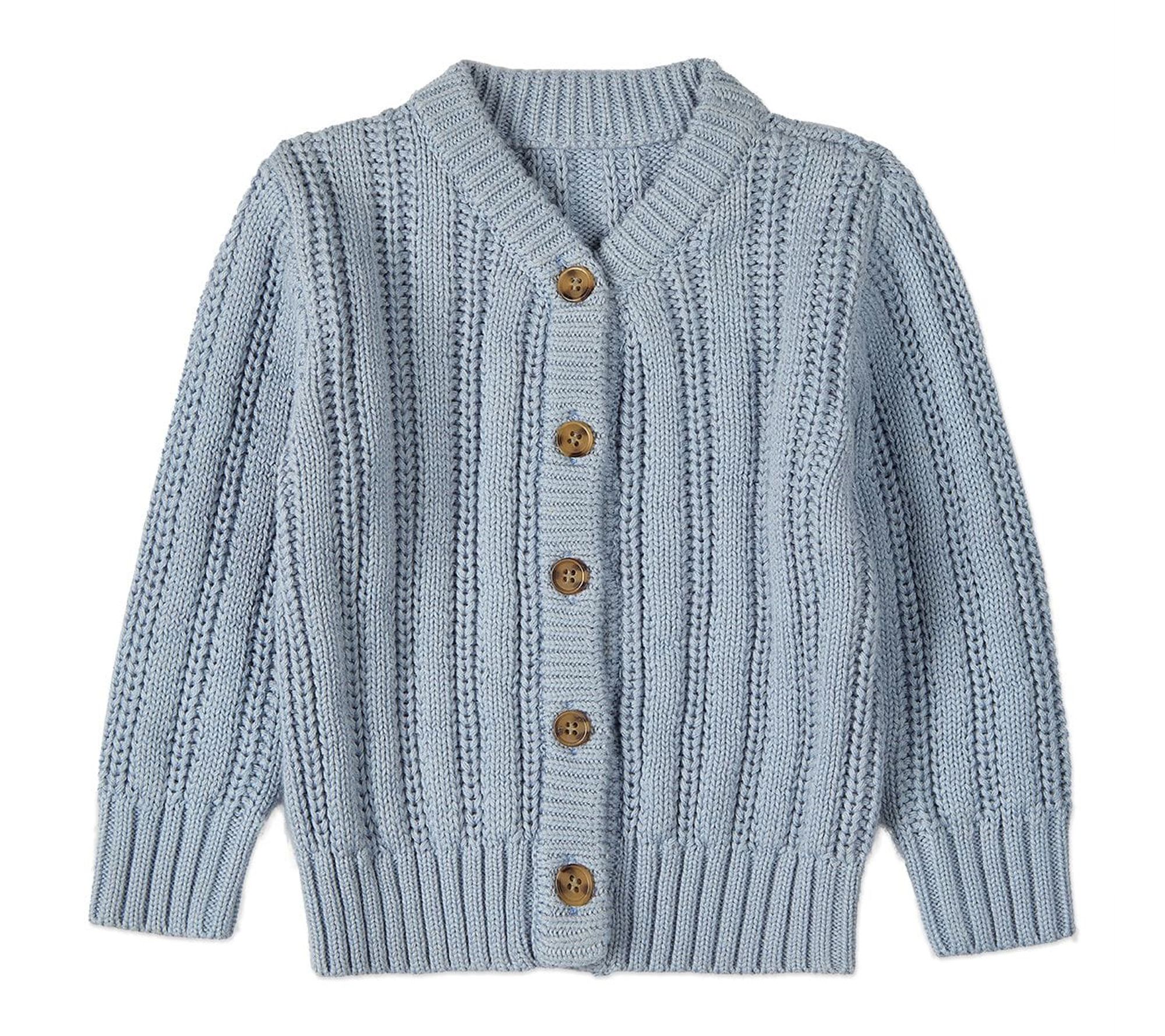 MiniMoi Kids Cozy Oversized Cable-Knit CardiganSweater