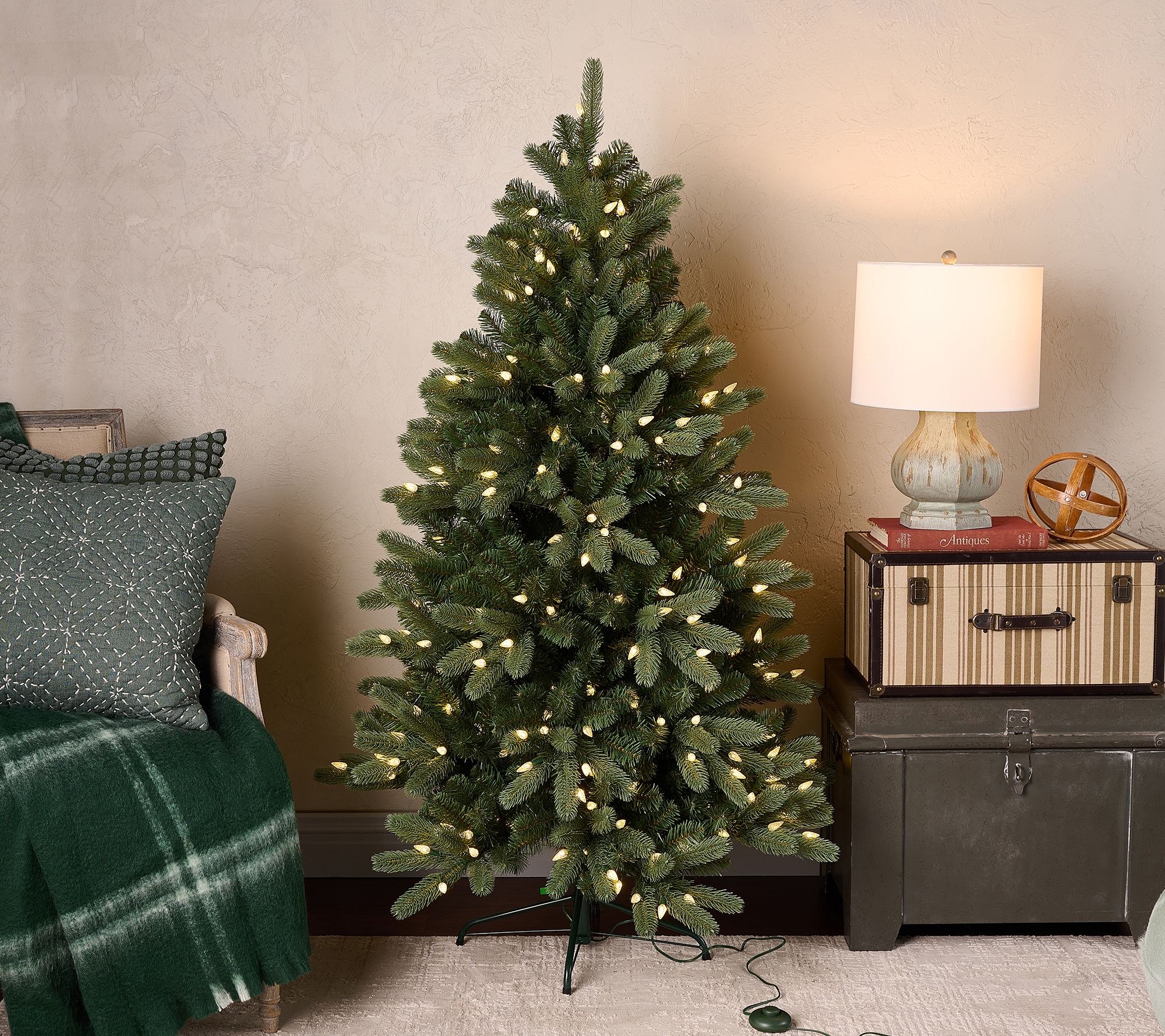 "As Is" Home Reflections 5' LED Colorado Spruce Tree w/ Remote