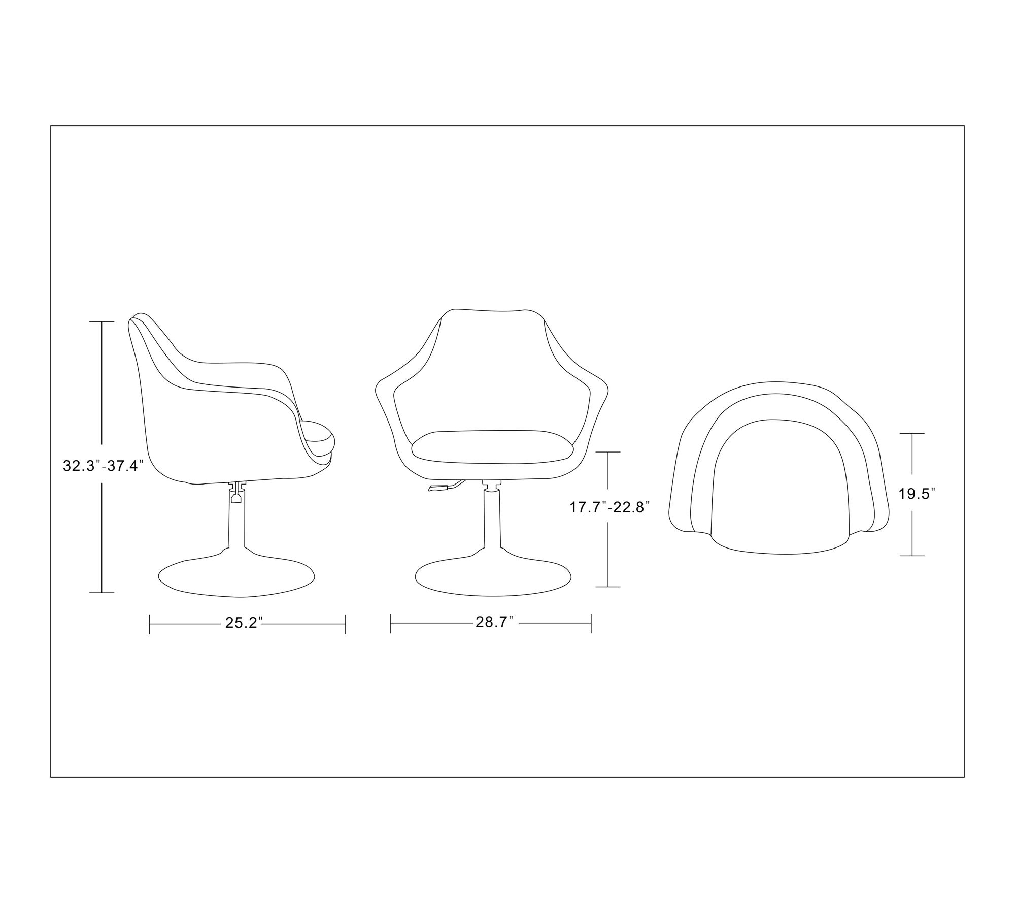 Manhattan Comfort Kinsey Swivel Lounge Chair -Set of 2 - QVC.com