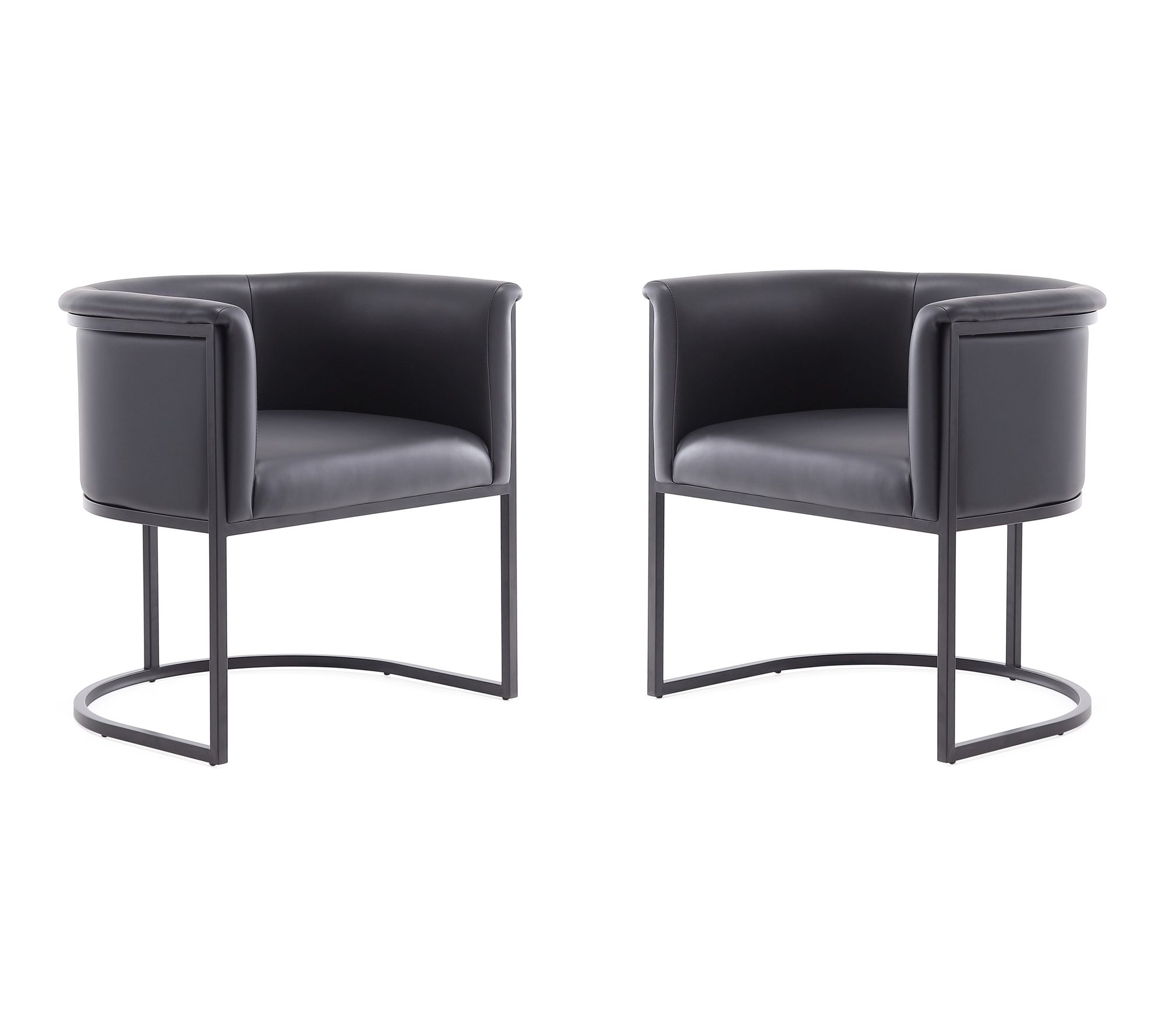 Manhattan Comfort Cosmopolitan Metal Dining Chair - Set of 2