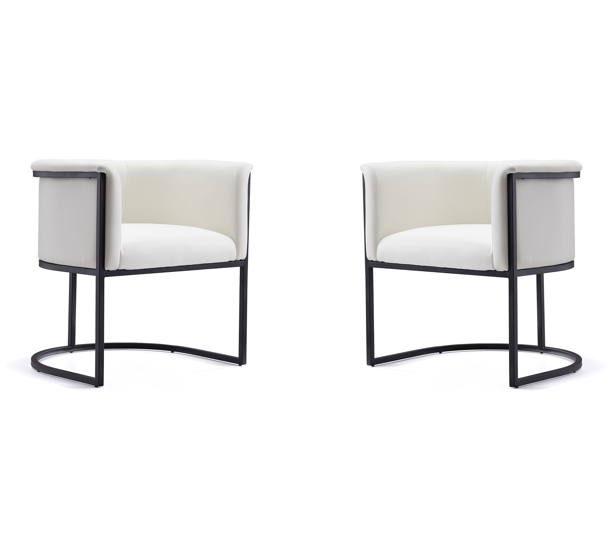 Manhattan Comfort Cosmopolitan Metal Dining Chair - Set of 2