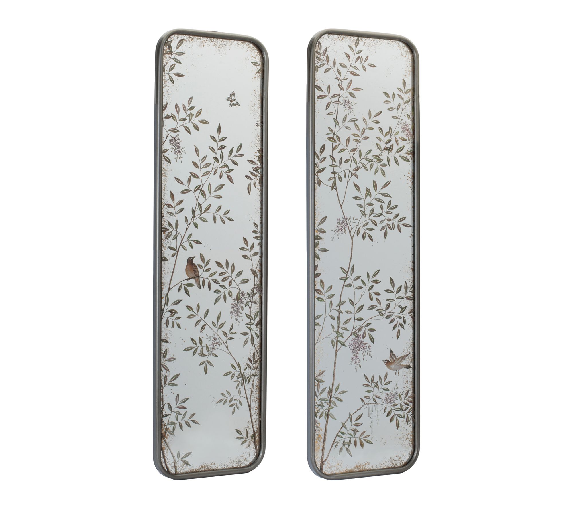 Melrose International Wall Mirror Bird & FloralPrint