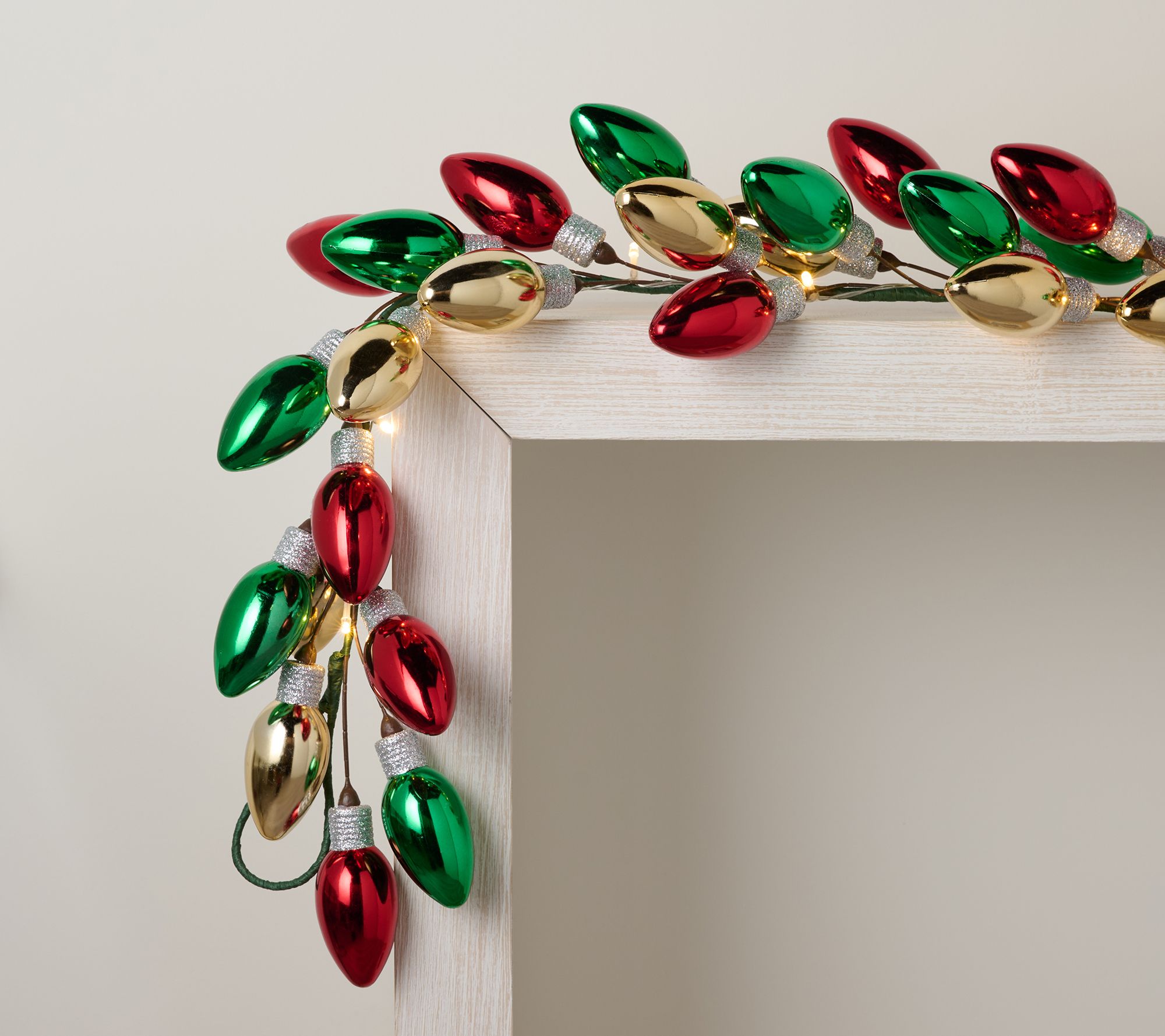 "As Is" 6' Illuminated C-9 Bulb Garland by Valerie
